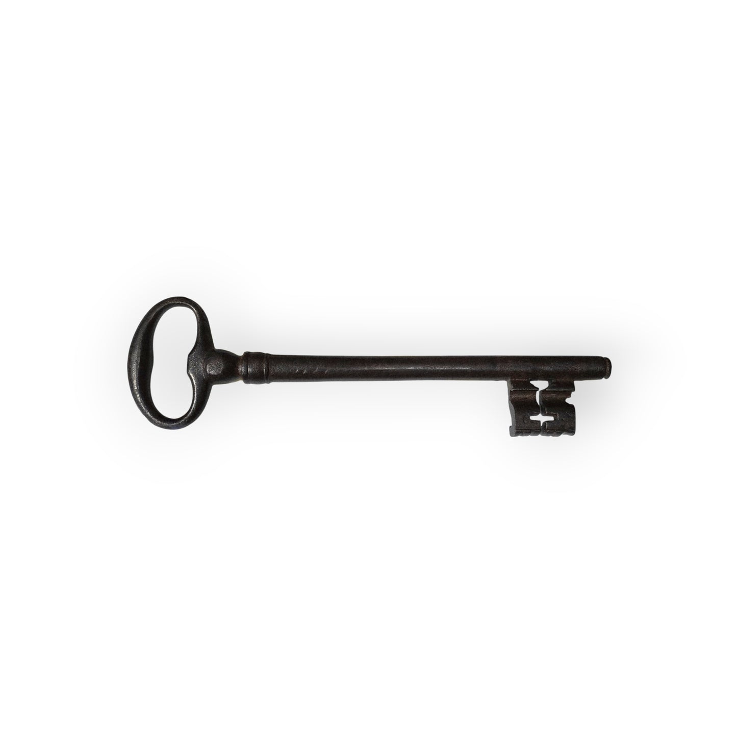 Large Late 16th / Early 17th-Century English Antique Iron Ward Key / Door Key / Strong Box Key