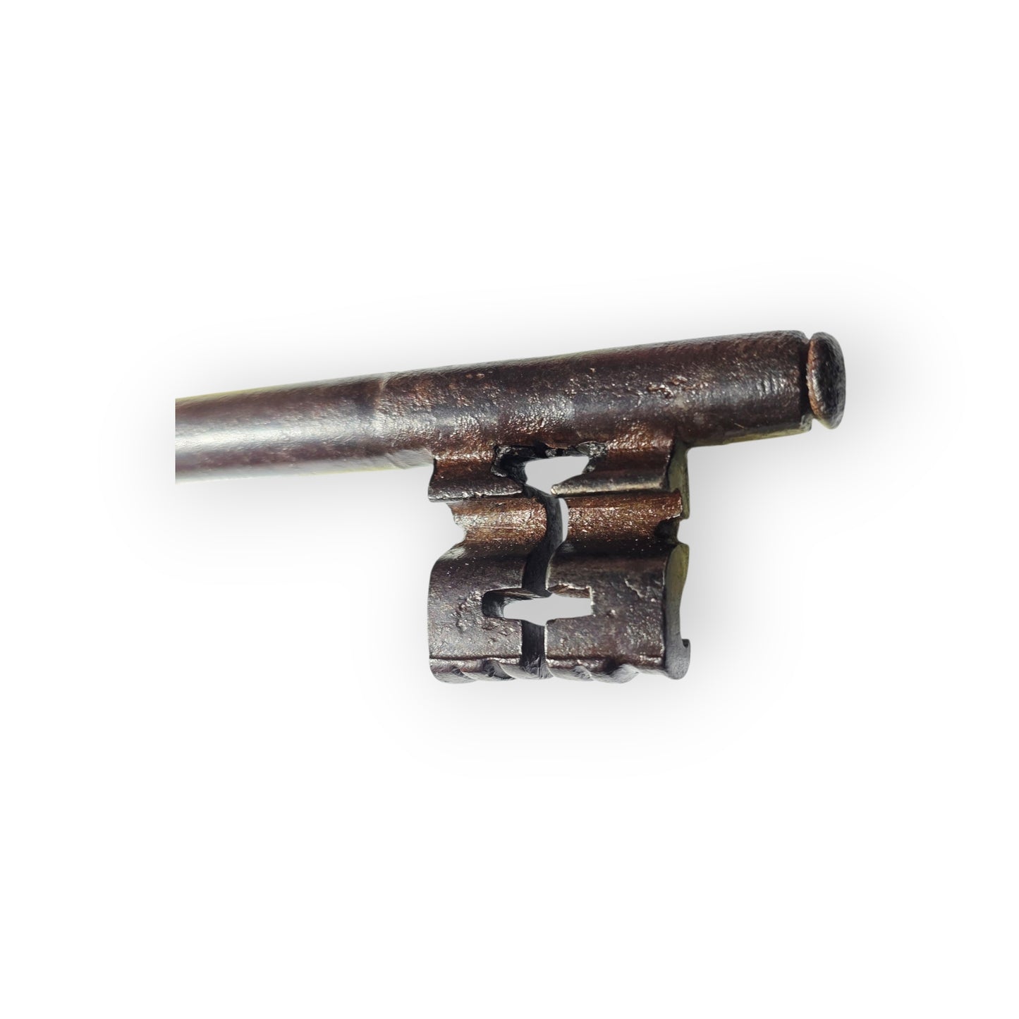 Large Late 16th / Early 17th-Century English Antique Iron Ward Key / Door Key / Strong Box Key