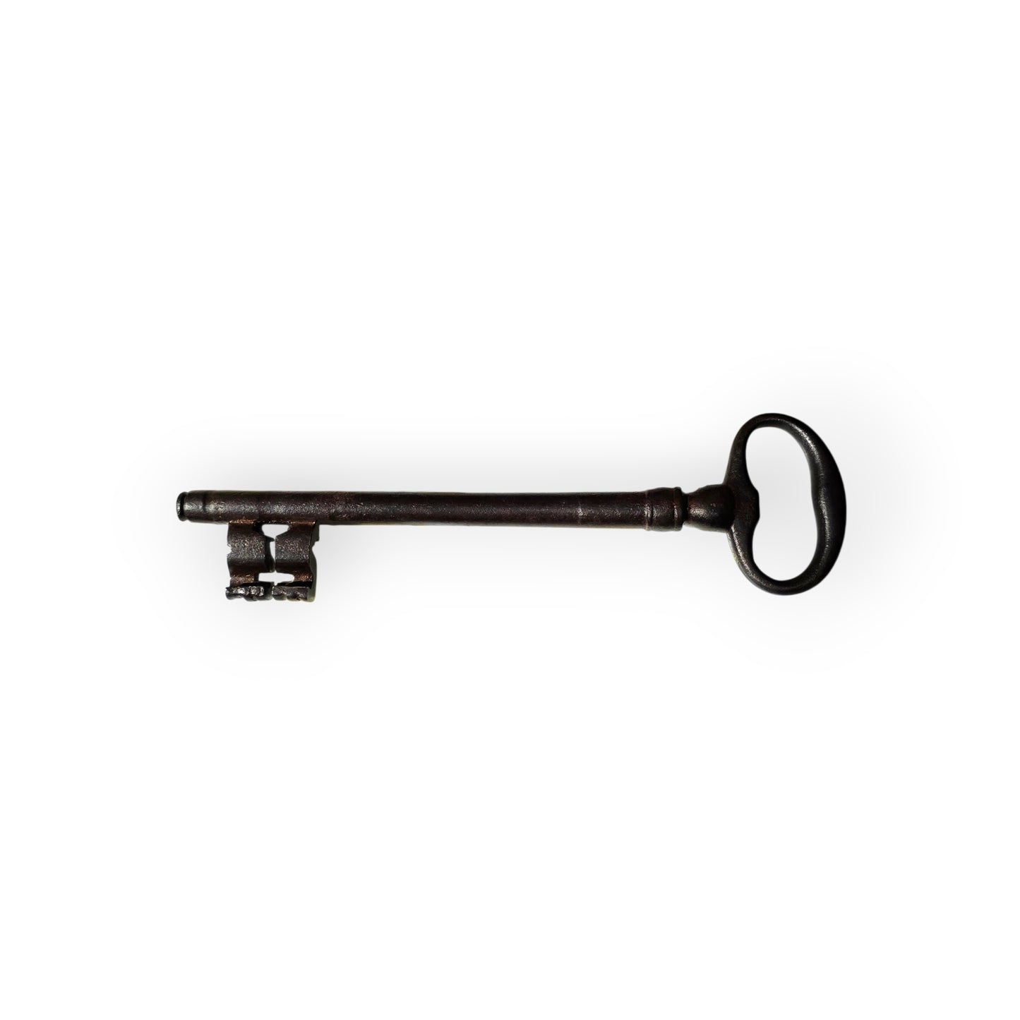Large Late 16th / Early 17th-Century English Antique Iron Ward Key / Door Key / Strong Box Key