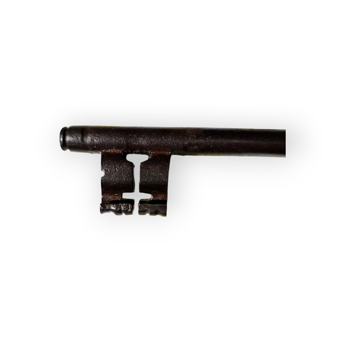Large Late 16th / Early 17th-Century English Antique Iron Ward Key / Door Key / Strong Box Key
