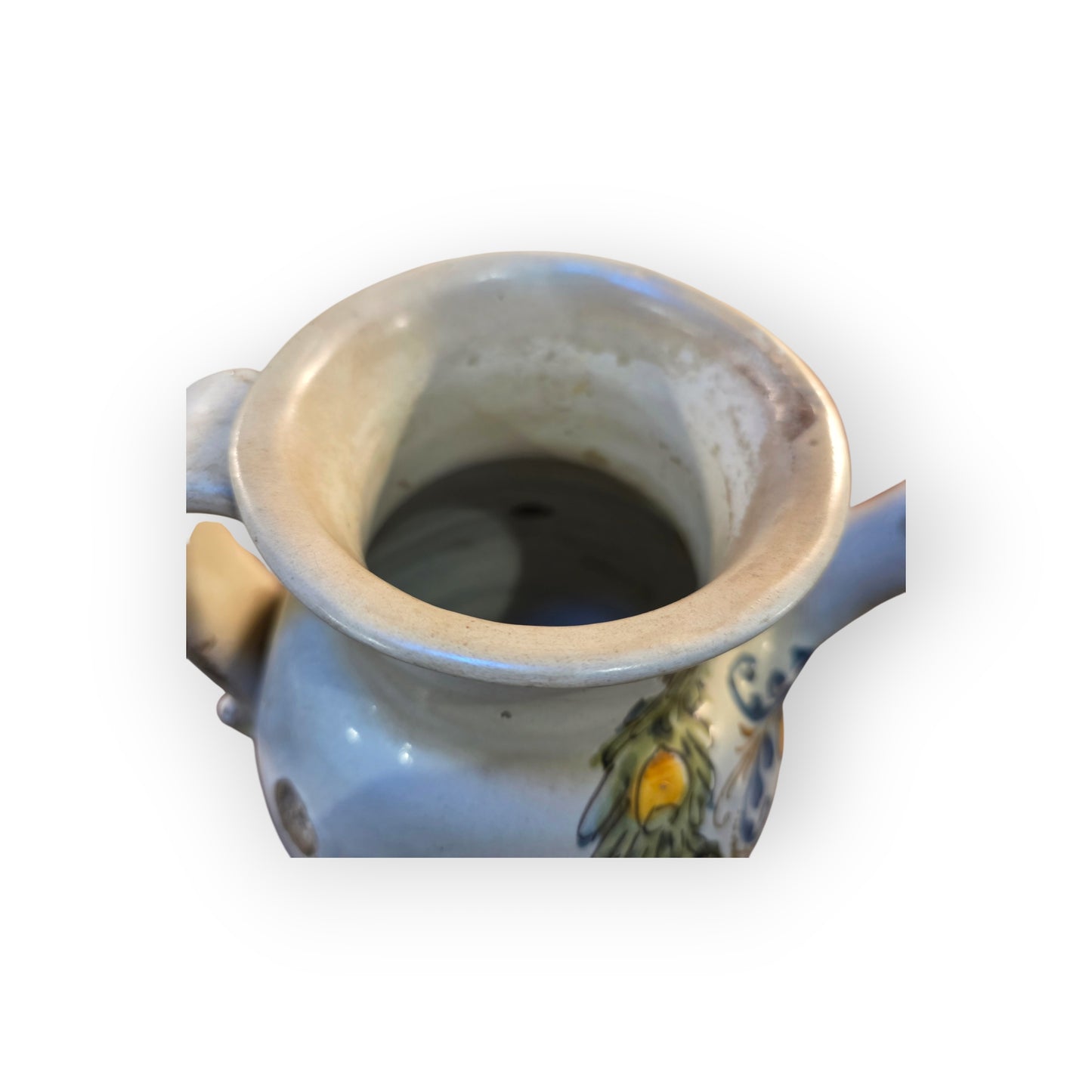 Italian Maiolica Pharmacy Syrup Jug / Jar — "Siroppo di Cicoria" Central Italy (Deruta / Montelupo / Faenza), c.1650–1720