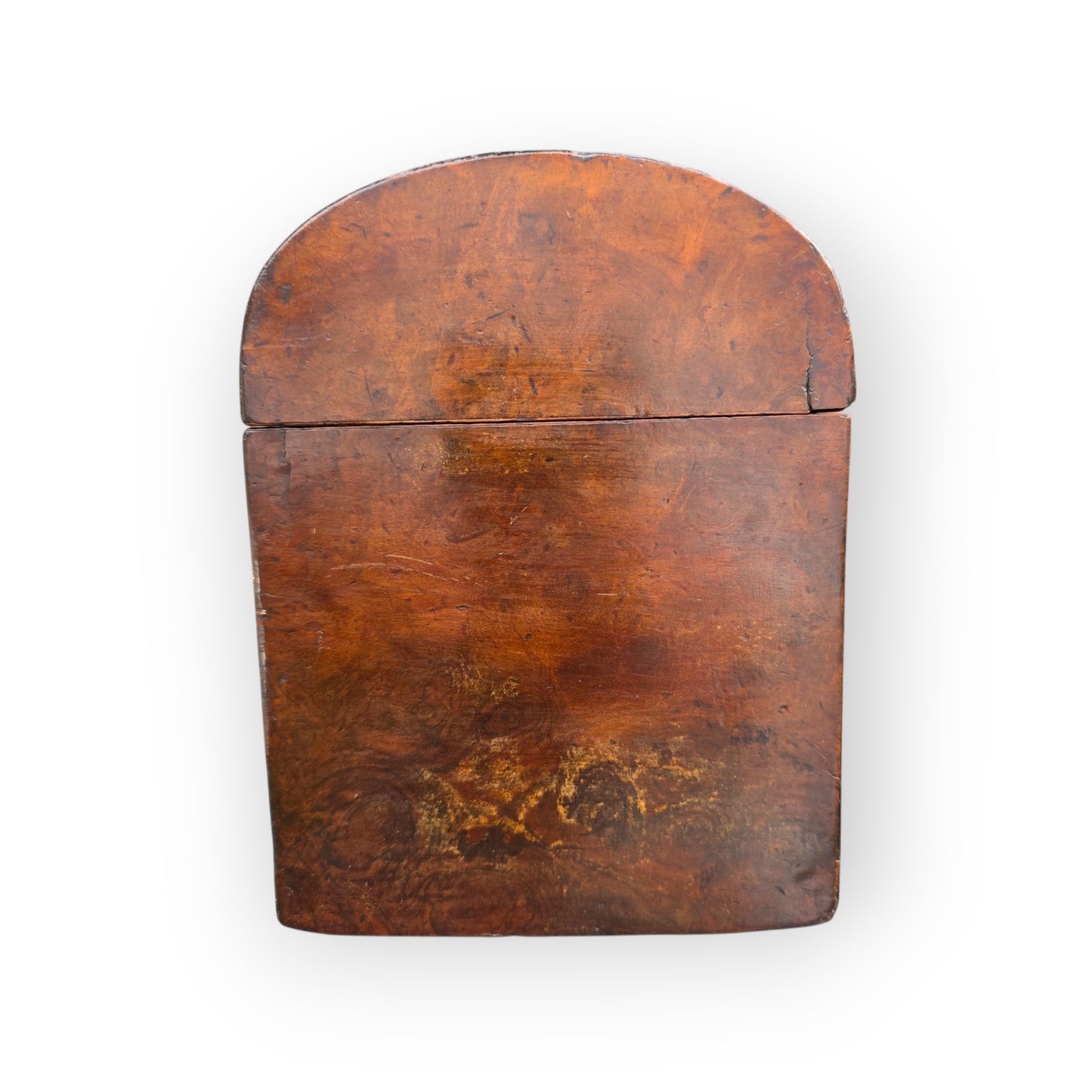 A Fine 18th Century George II Period English Antique Walnut Dome-Top Tea Caddy, circa 1740–1760