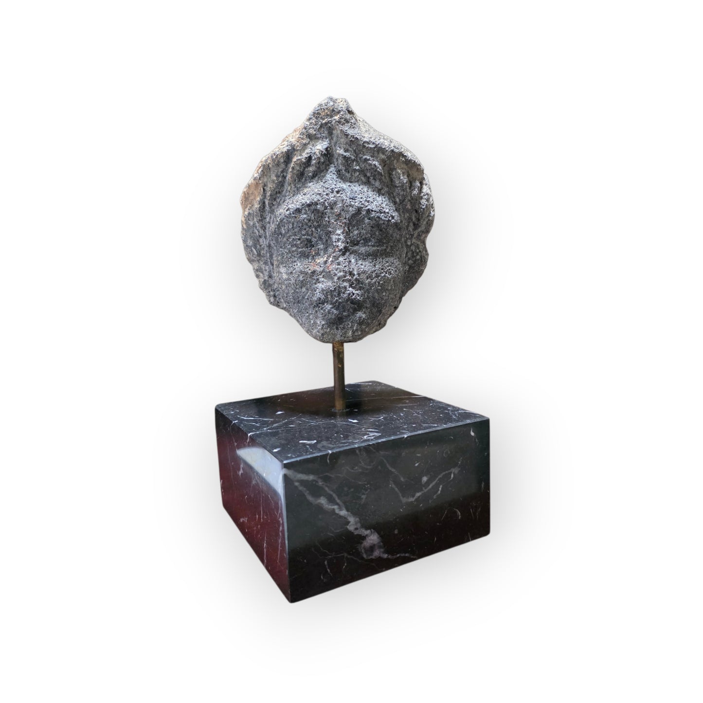 Romano-British Antique Carved Stone Votive Head, 1st–4th Century AD