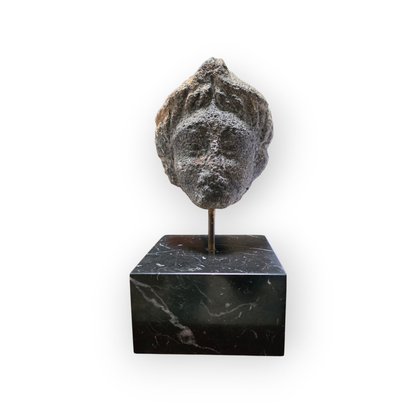 Romano-British Antique Carved Stone Votive Head, 1st–4th Century AD