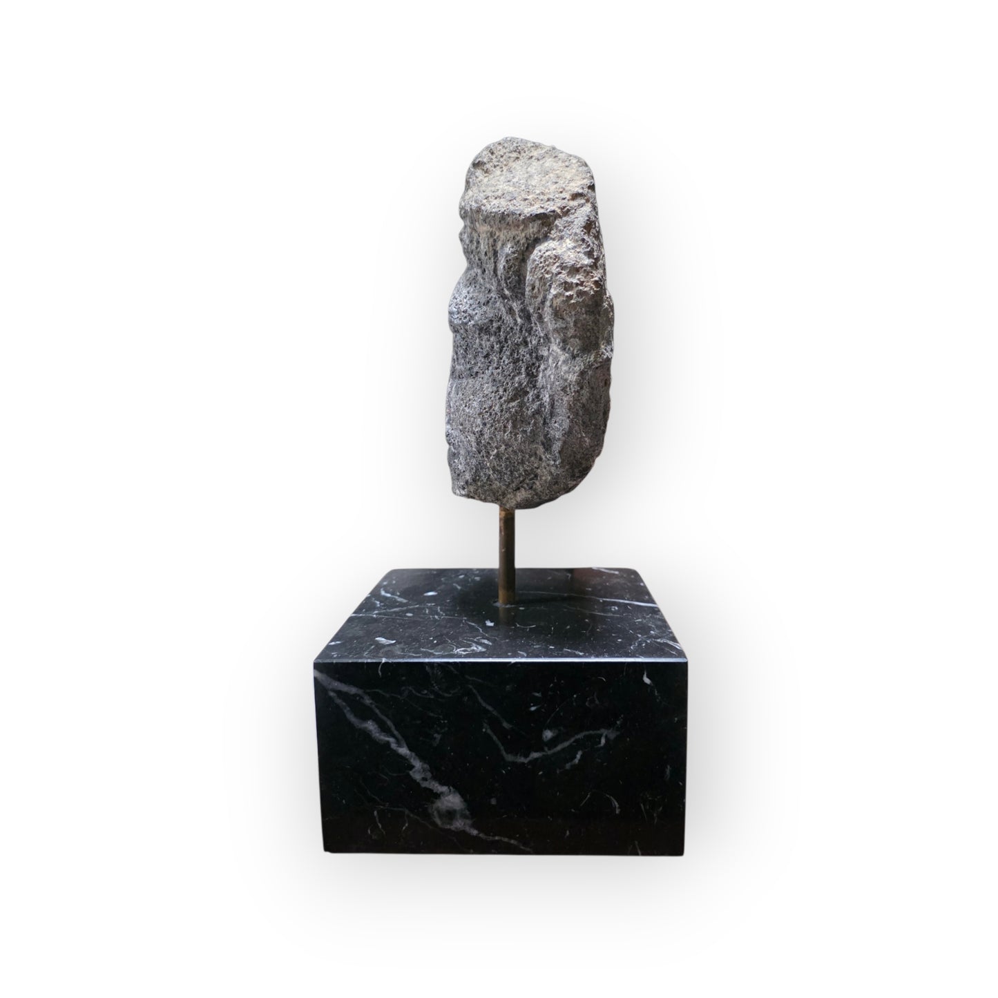 Romano-British Antique Carved Stone Votive Head, 1st–4th Century AD
