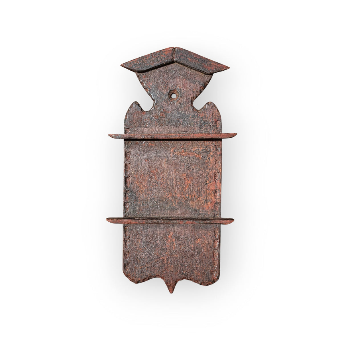 A Late 17th Century Diminutive Painted Treen Spoon Rack (Lepelrek), Low Countries, circa 1670–1700
