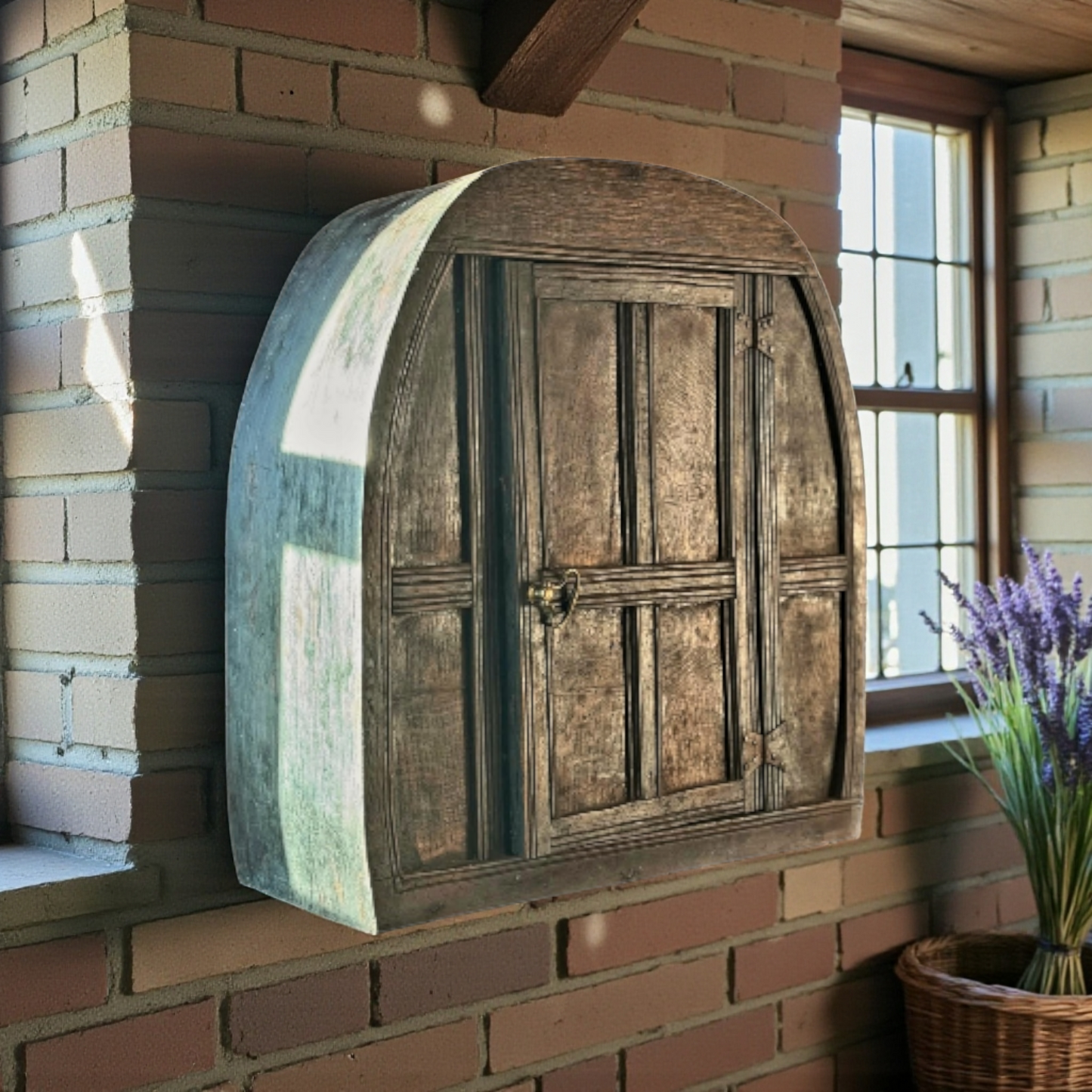 Rare 17th‑Century Welsh Antique Oak Vernacular Wall Cupboard