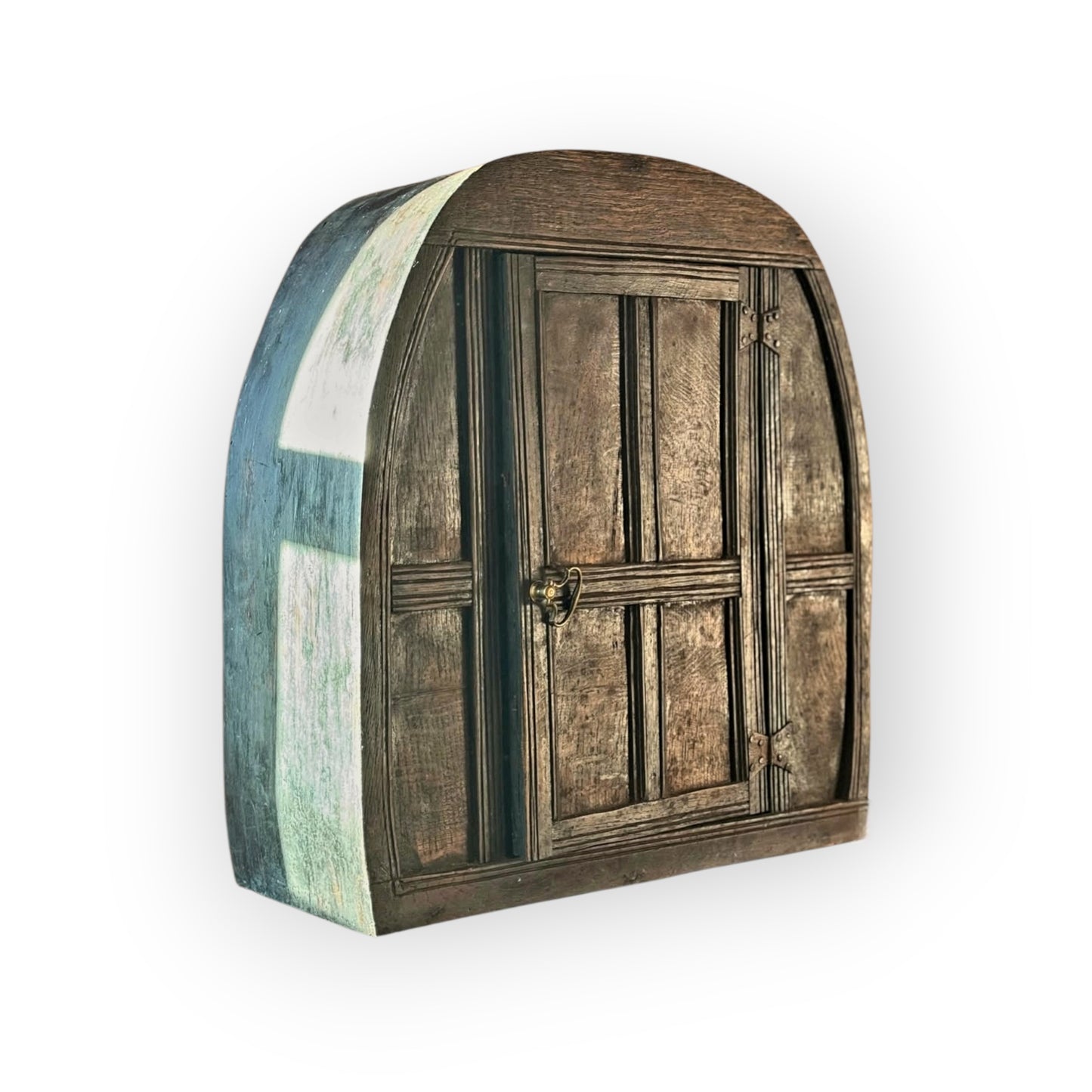 Rare 17th‑Century Welsh Antique Oak Vernacular Wall Cupboard