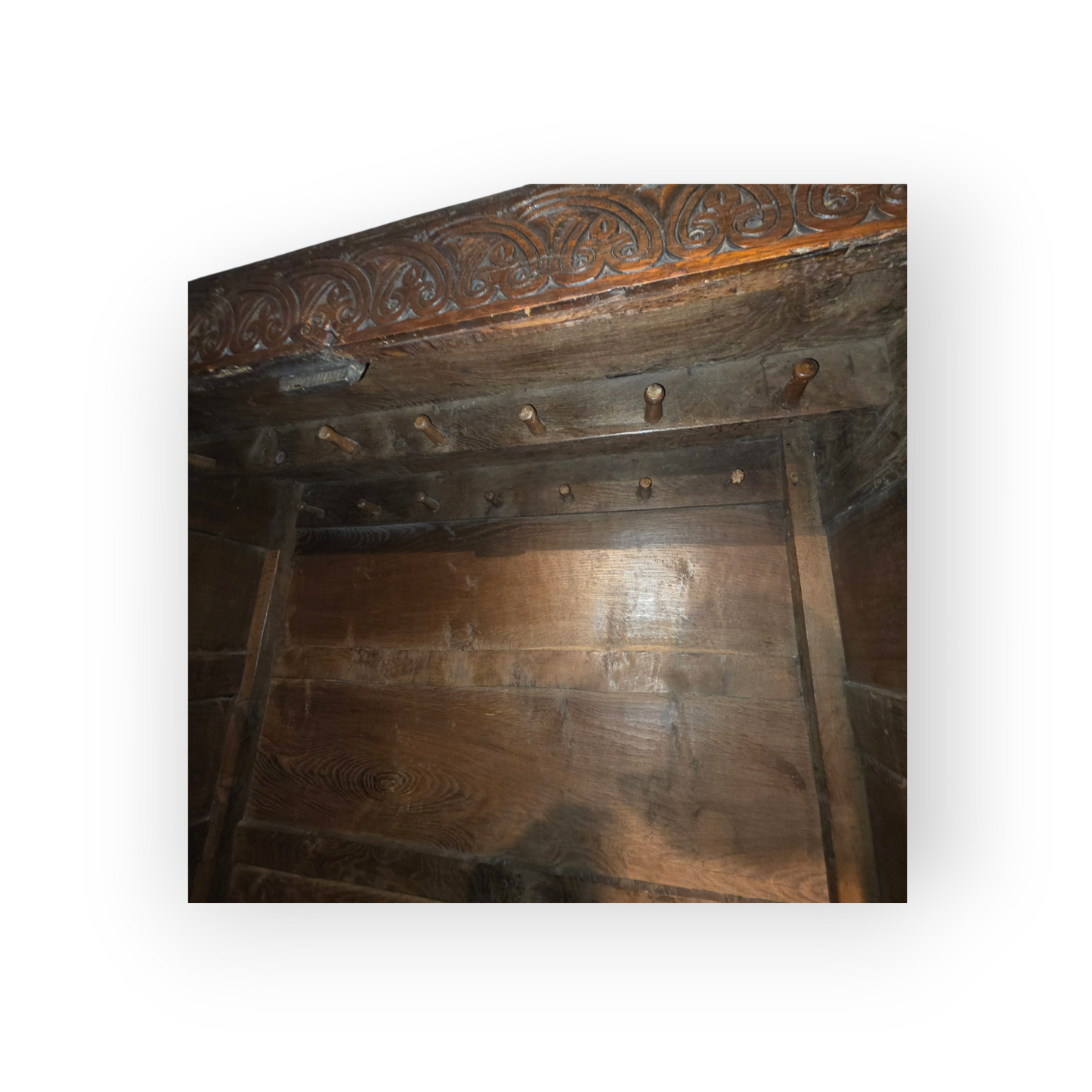 Magnificent 17th‑Century Oak Cupboard from Old Hunstanton Hall