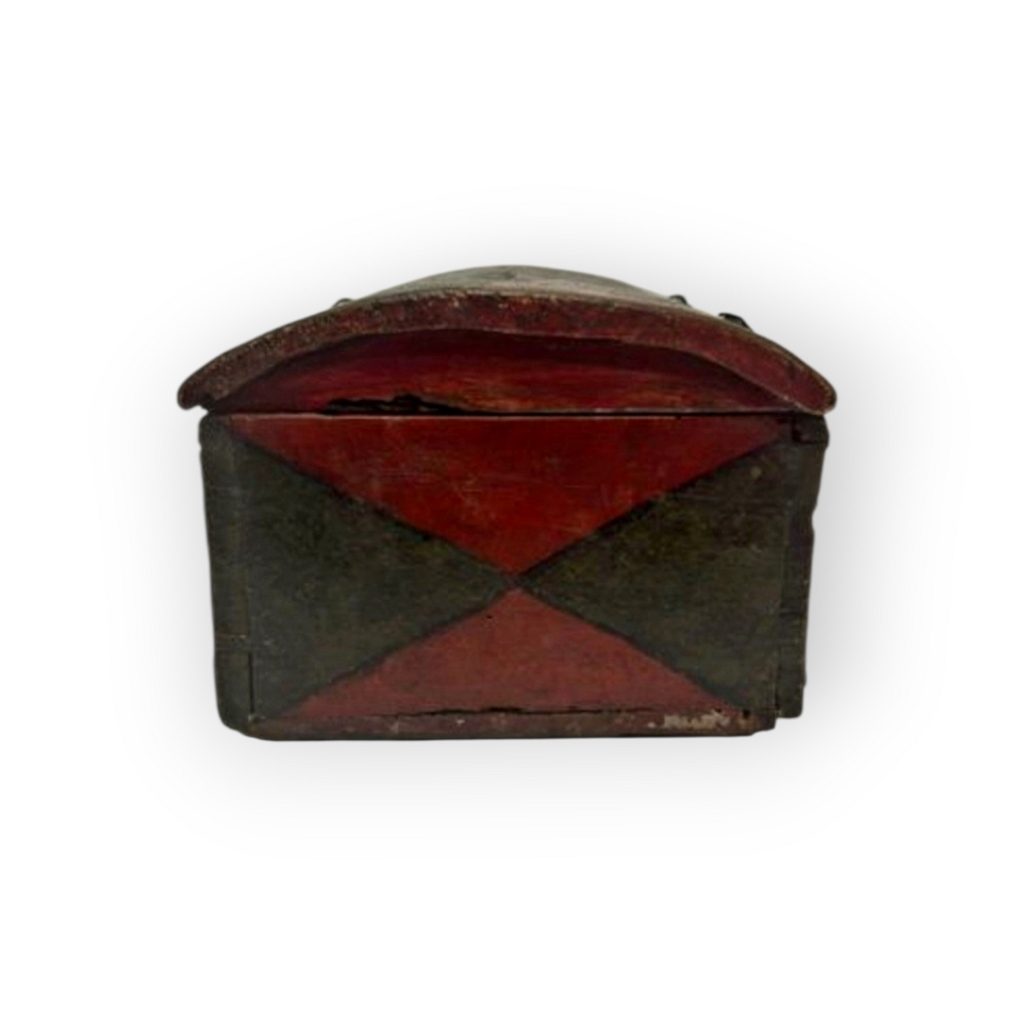 Early 16th Century Spanish / Iberian Antique Table Top Wedding Chest / Dowry Chest Bearing Two Noble Families Coats of Arms