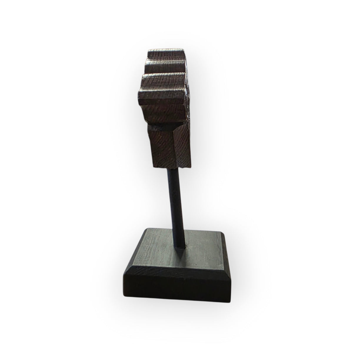 A Diminutive Victorian Gothic Revival Carved Oak Foliate Finial, Mounted as a Sculpture, Probably English, c.1850–1880