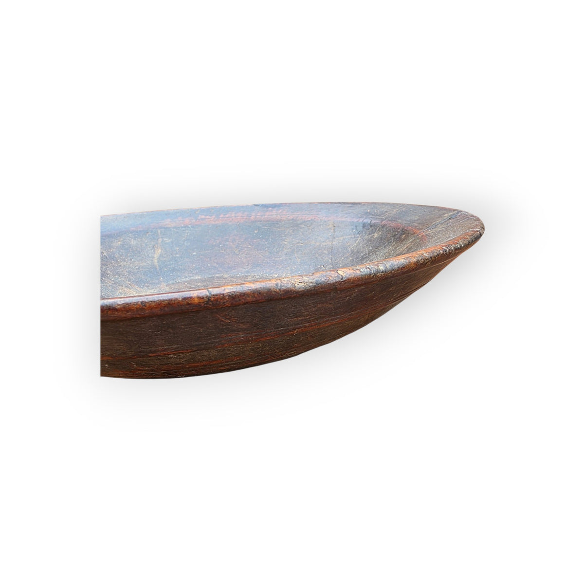 Hand-Turned Swat Valley Wooden Platter in the 18th Century Style