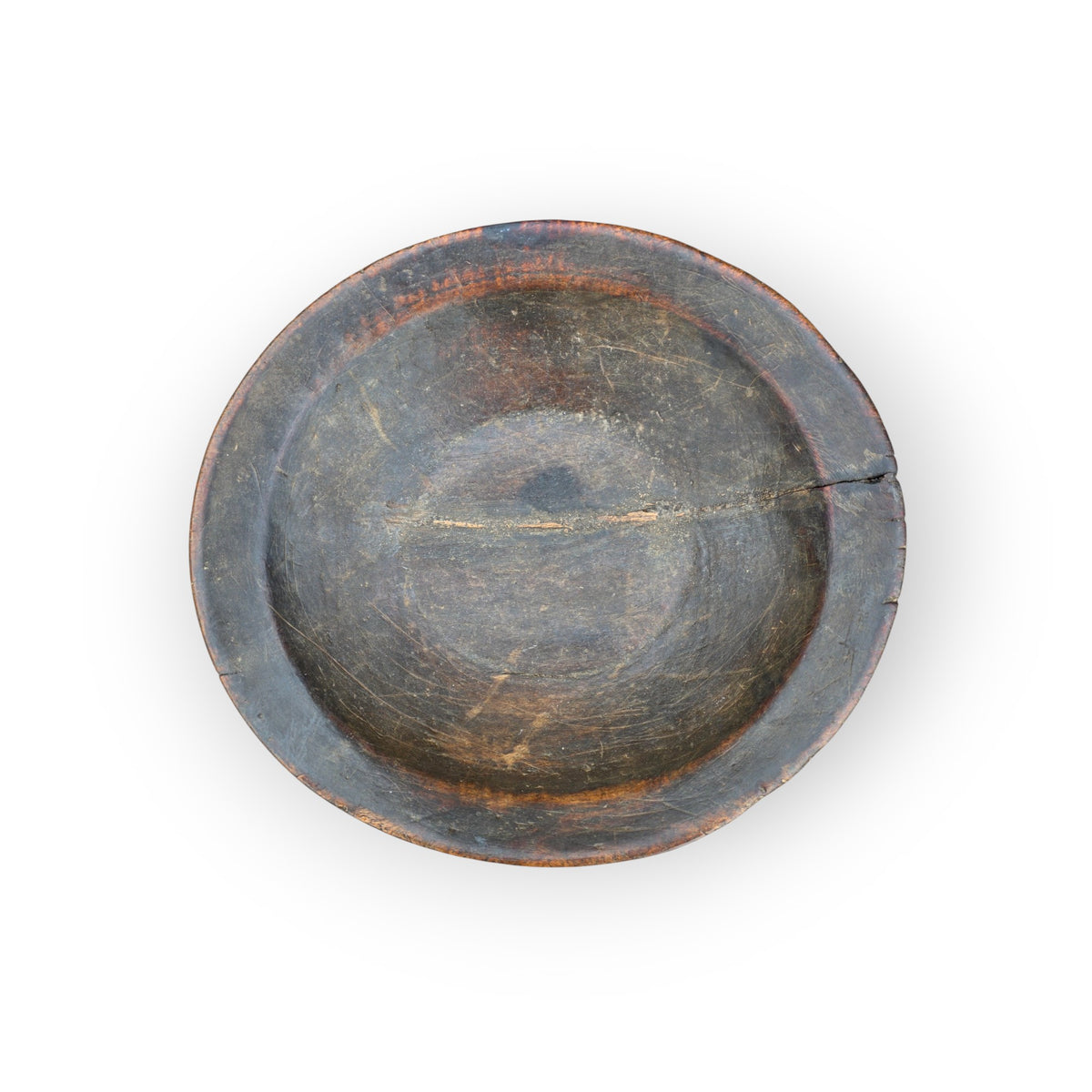 Hand-Turned Swat Valley Wooden Platter in the 18th Century Style