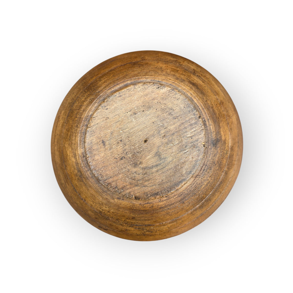 18th Century Antique Treen Pole-Lathe Turned Dairy Bowl