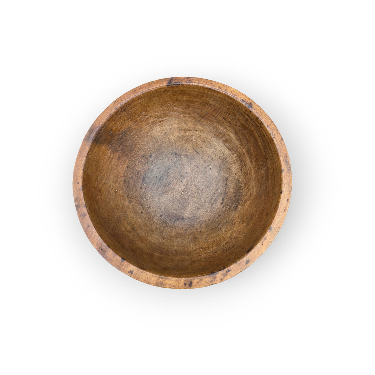 18th Century Antique Treen Pole-Lathe Turned Dairy Bowl