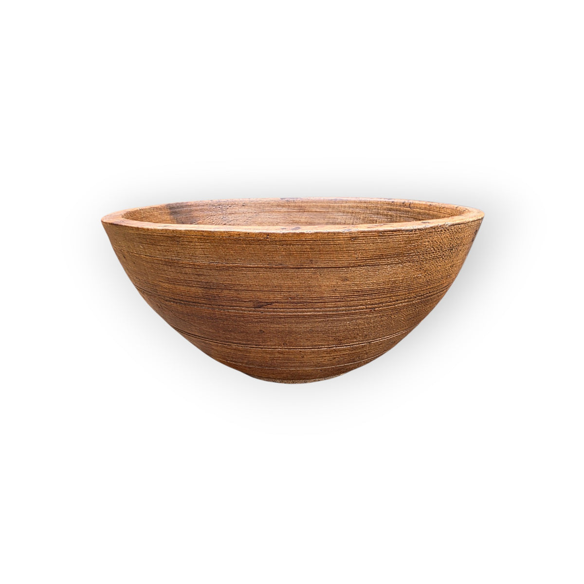 18th Century Antique Treen Pole-Lathe Turned Dairy Bowl