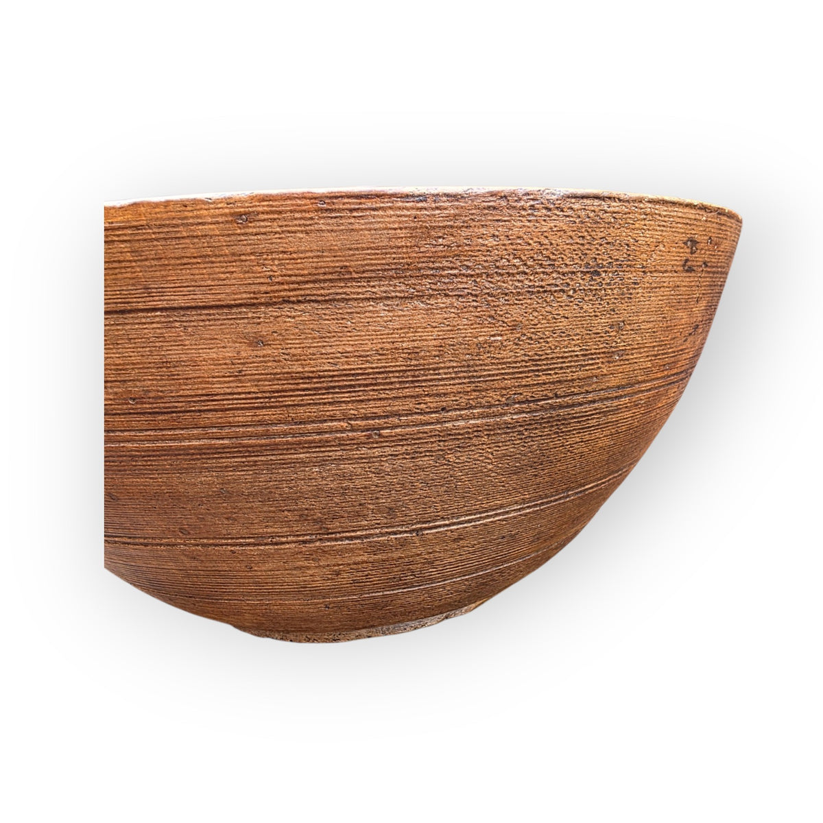 18th Century Antique Treen Pole-Lathe Turned Dairy Bowl