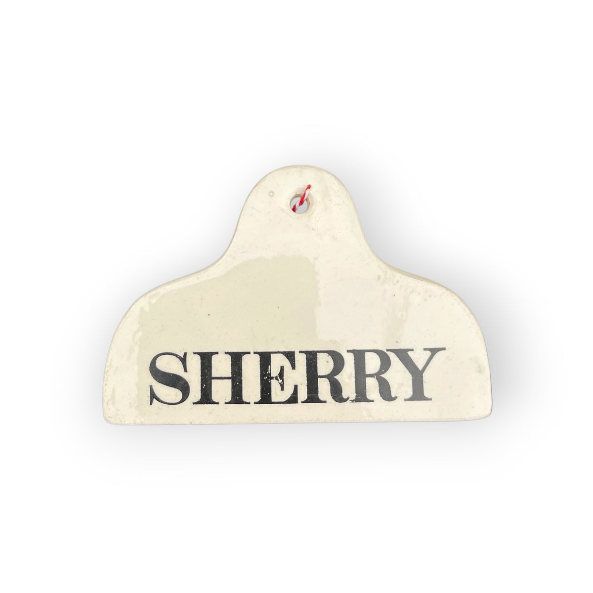 Three 19th-century English Antique Country House Bin Labels / Wine Labels - Port, Claret and Sherry