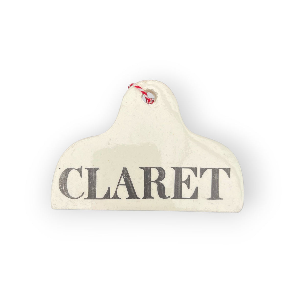 Three 19th-century English Antique Country House Bin Labels / Wine Labels - Port, Claret and Sherry