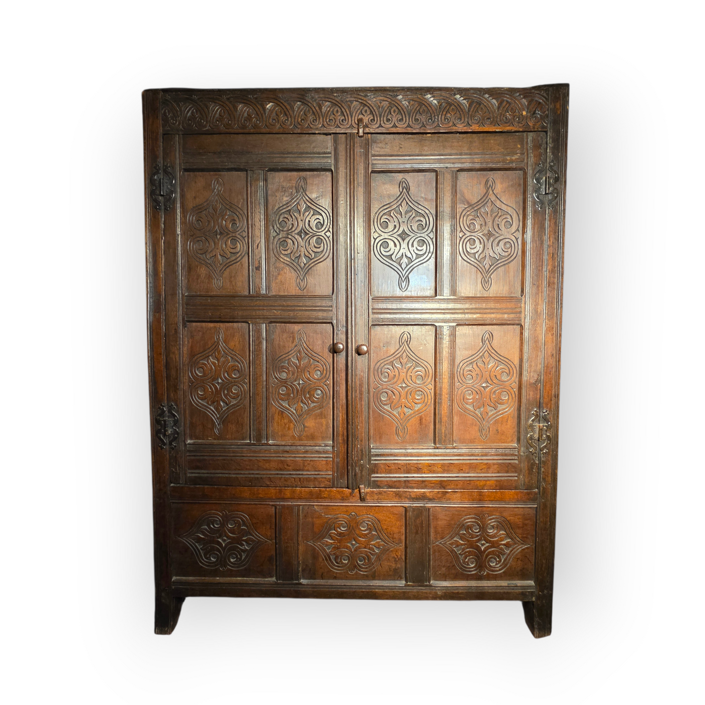Magnificent 17th‑Century Oak Cupboard from Old Hunstanton Hall
