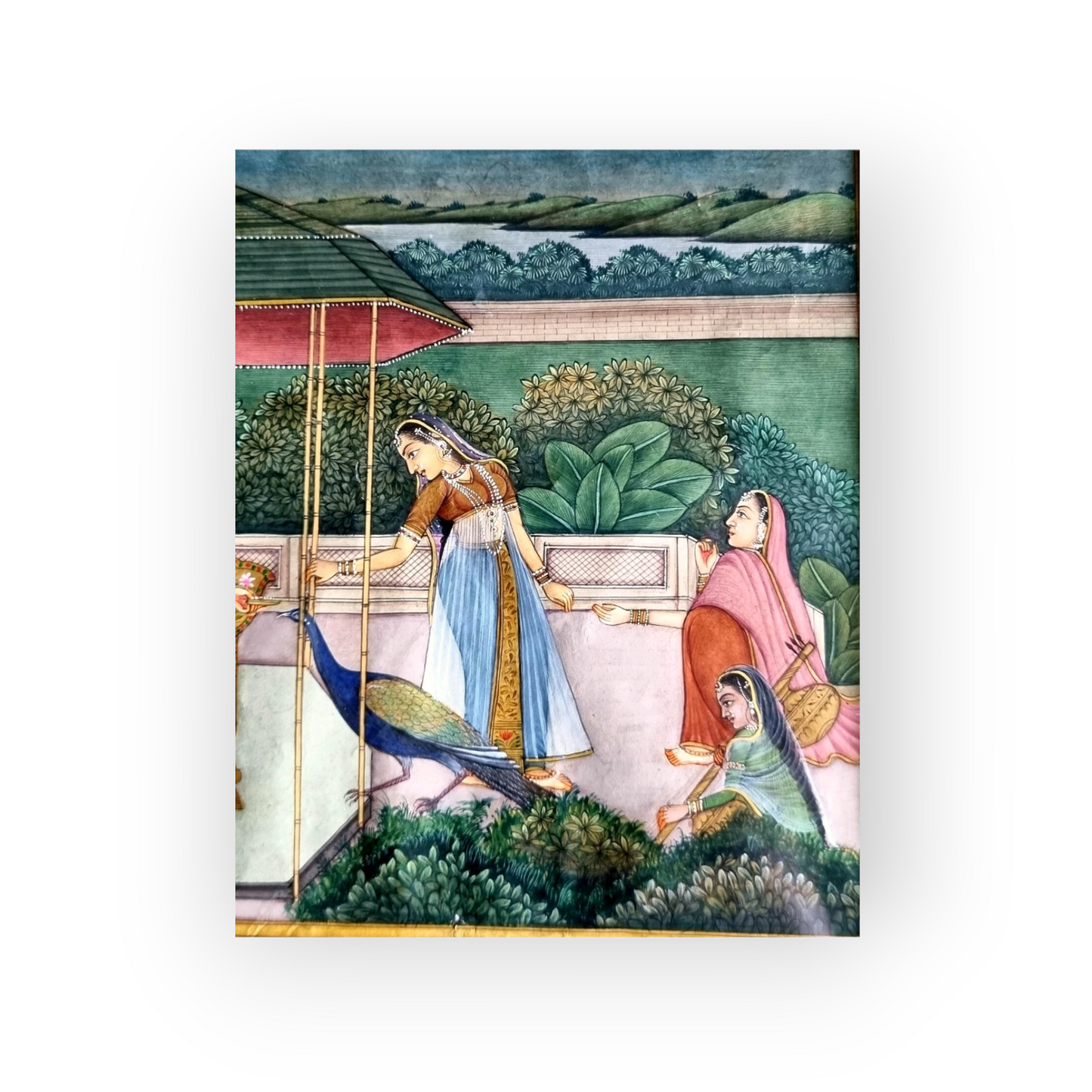 Mughal Empire Interest - A Fine Matched Pair of Early 19th Century Indian Antique Miniature Paintings of Marriage Scenes