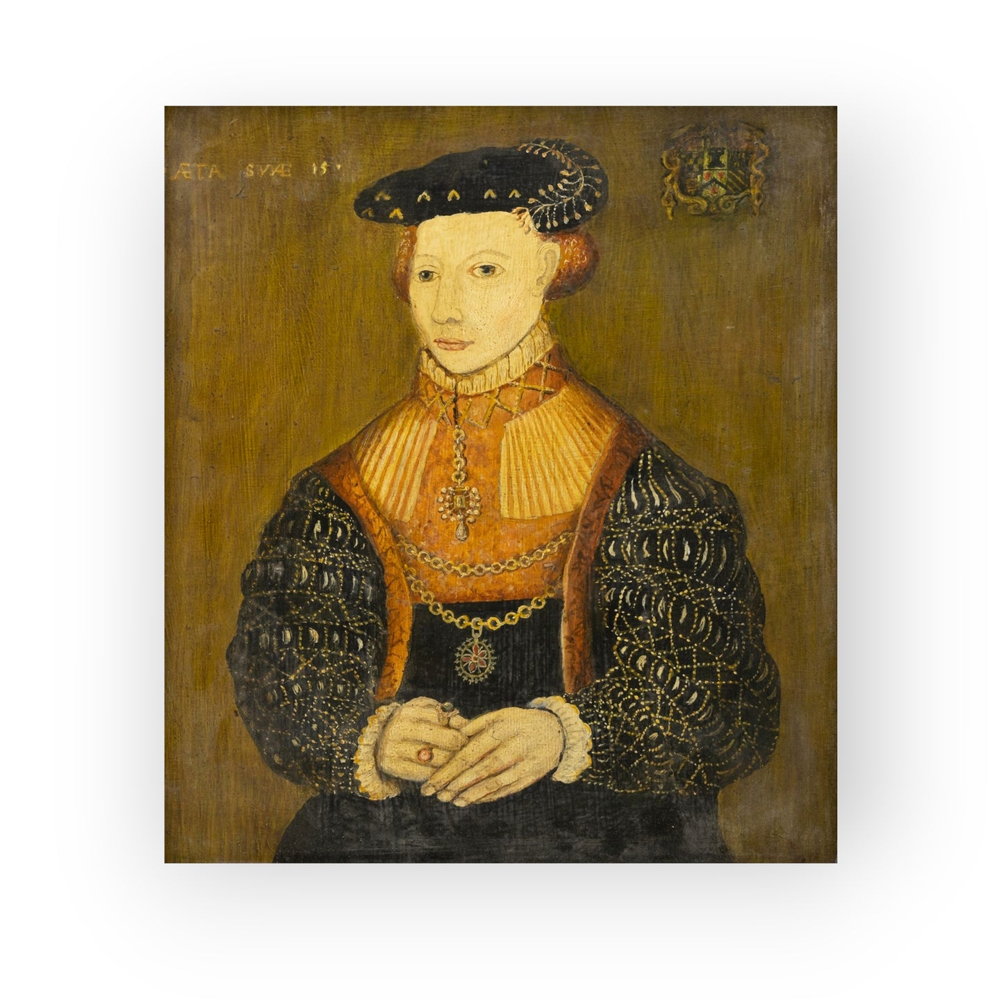 16th‑Century Style Portrait of a Lady – Early 19thC, or Possibly Earlier, English Antique Copy After a German School Original, Circa 1540