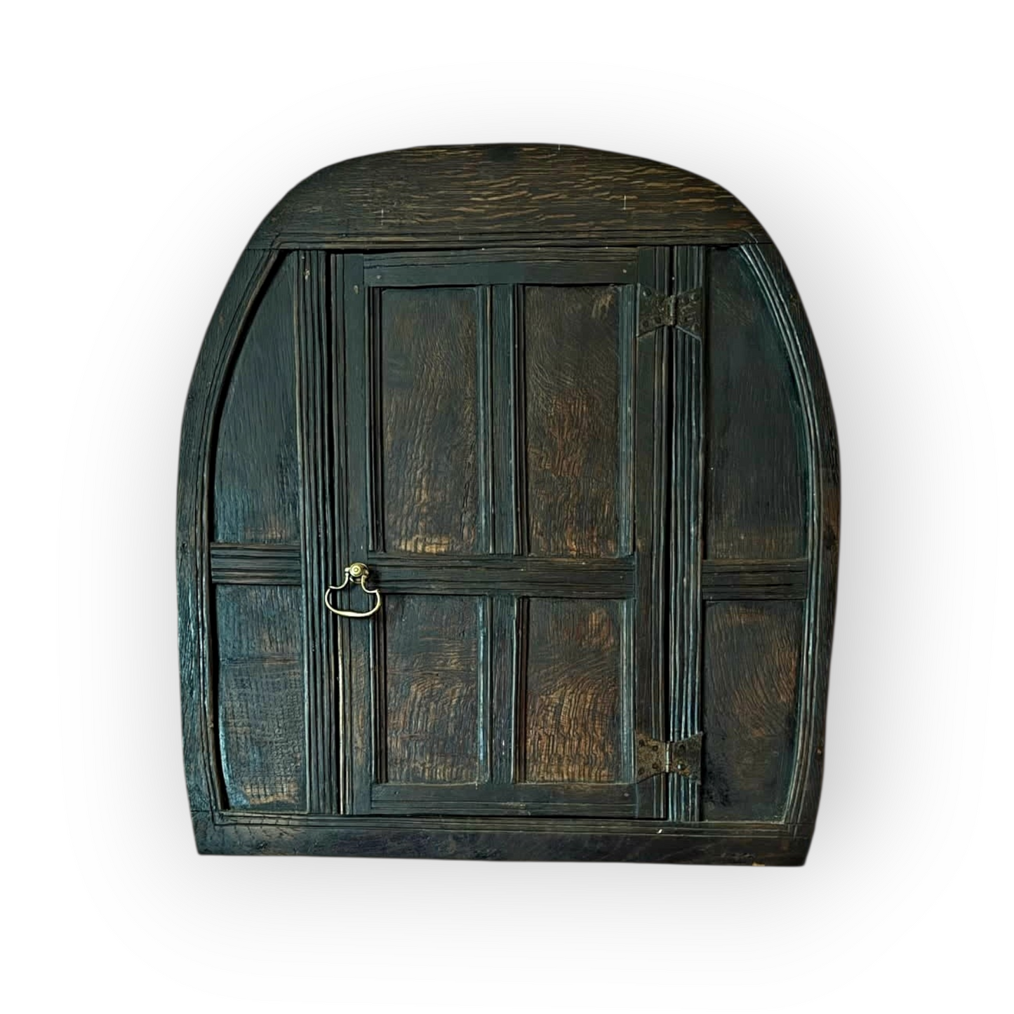 Rare 17th‑Century Welsh Antique Oak Vernacular Wall Cupboard