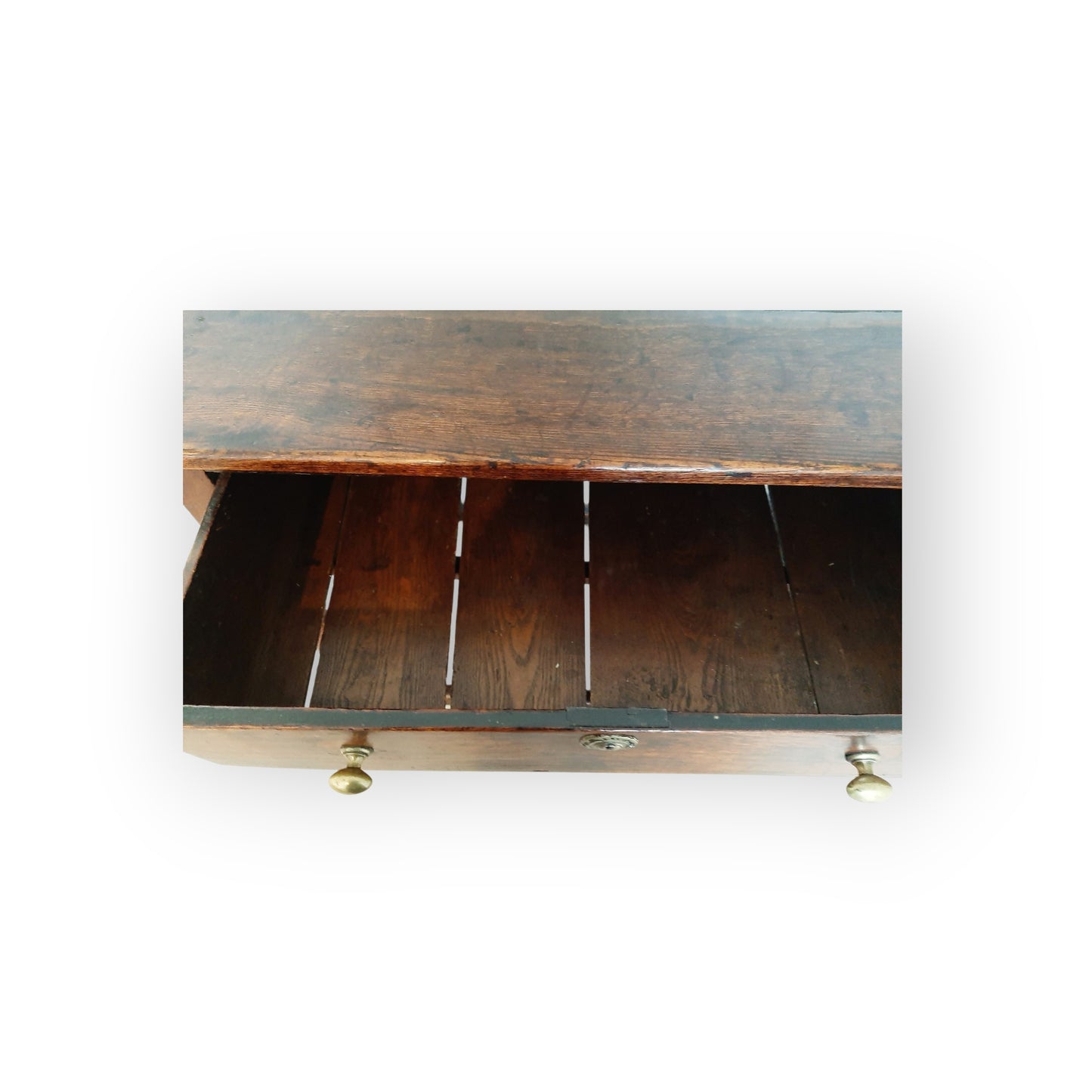 Early Georgian Period English Antique Oak Side Table, circa 1730