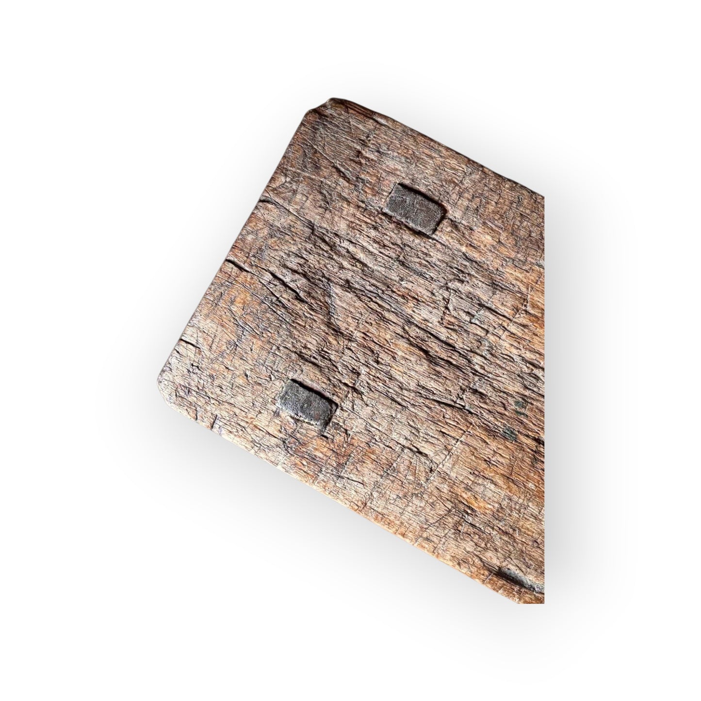 Late 18th‑Century Primitive Antique Pig Bench – Slab‑Top Farm Stool