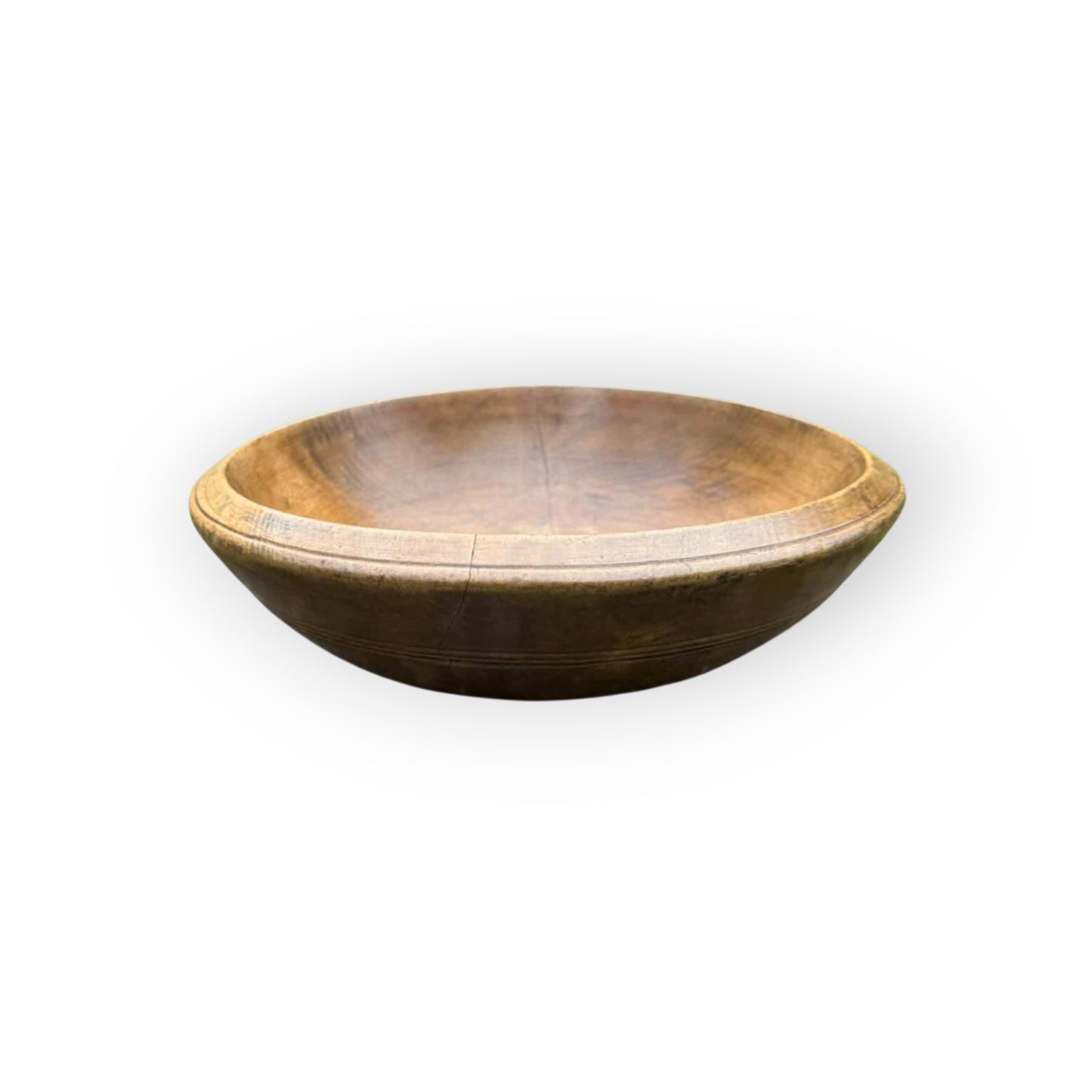 Large Early 19th Century English Antique Sycamore Dairy Bowl, circa 1800-1830