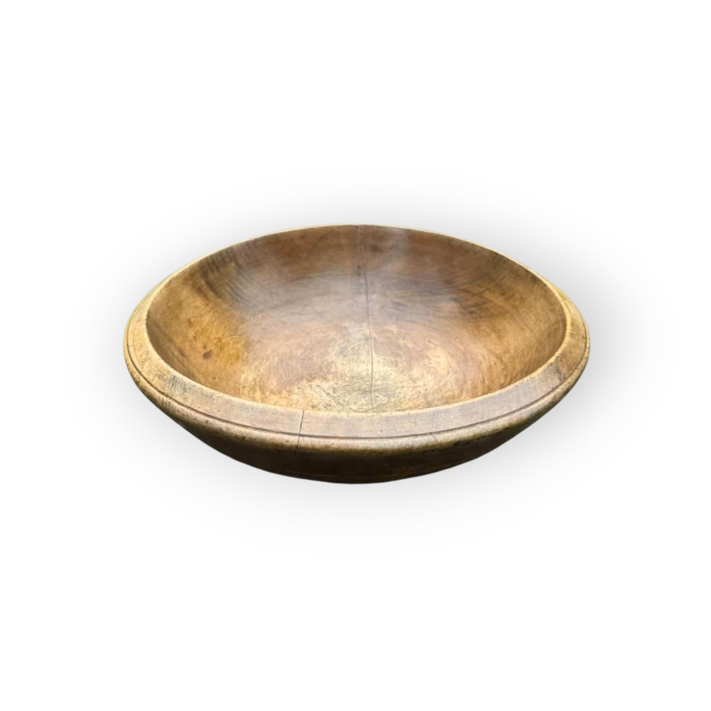 Large Early 19th Century English Antique Sycamore Dairy Bowl, circa 1800-1830