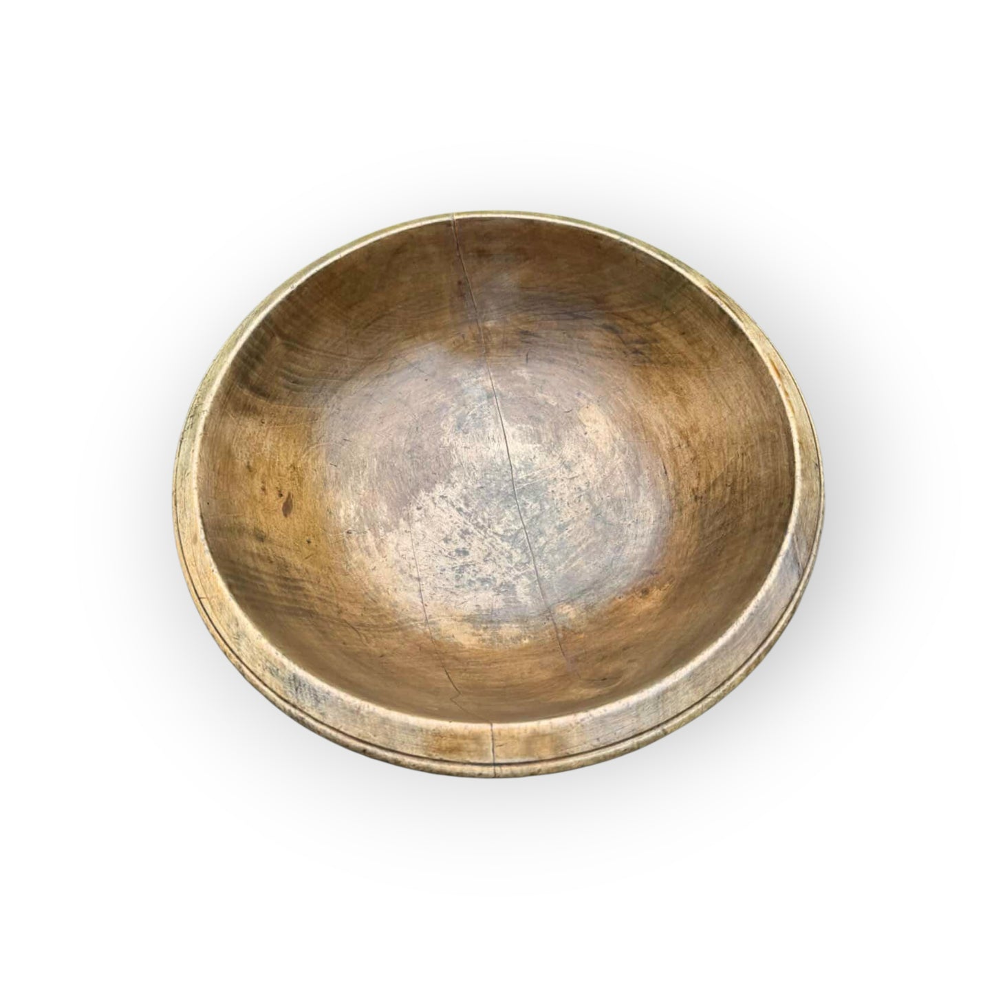 Large Early 19th Century English Antique Sycamore Dairy Bowl, circa 1800-1830