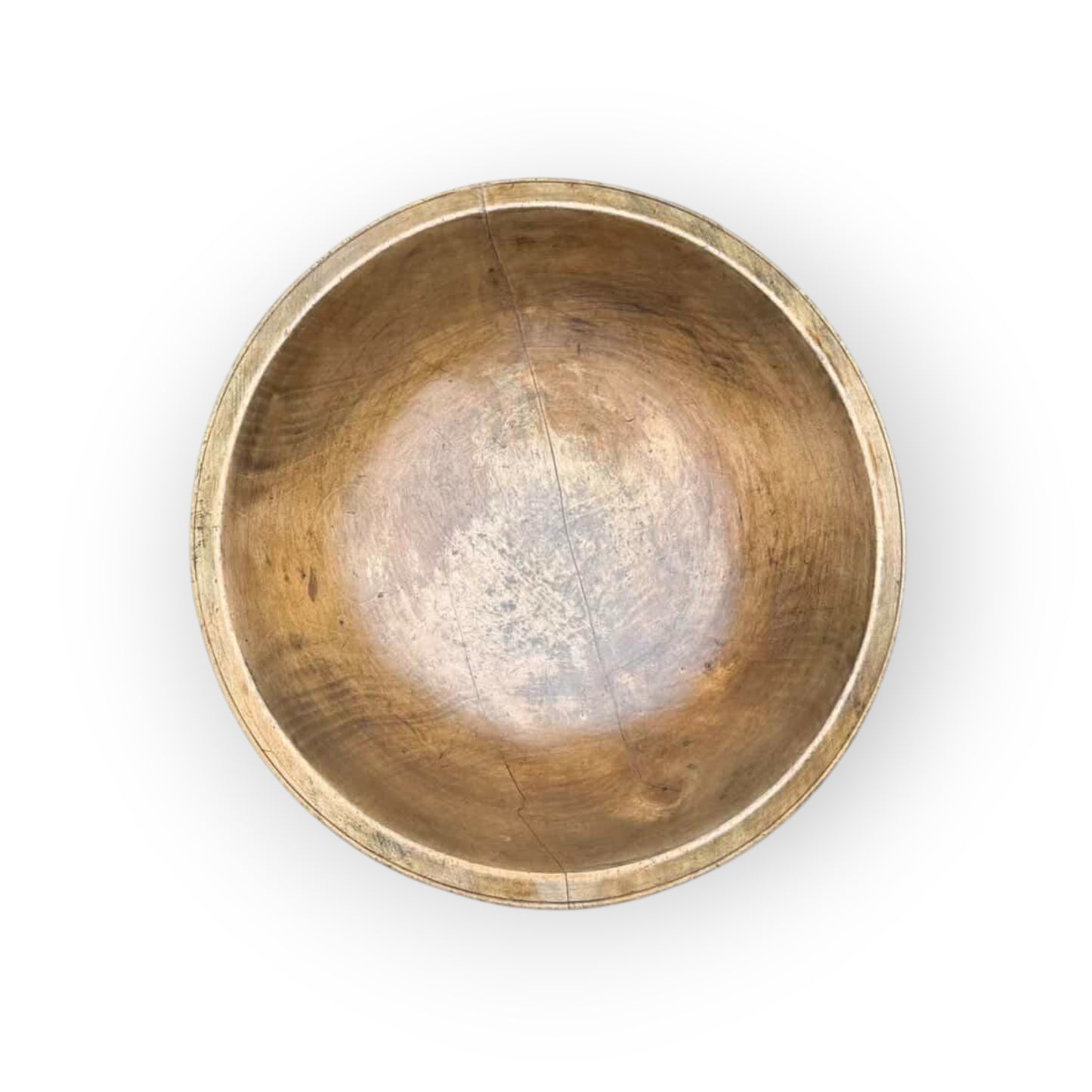 Large Early 19th Century English Antique Sycamore Dairy Bowl, circa 1800-1830