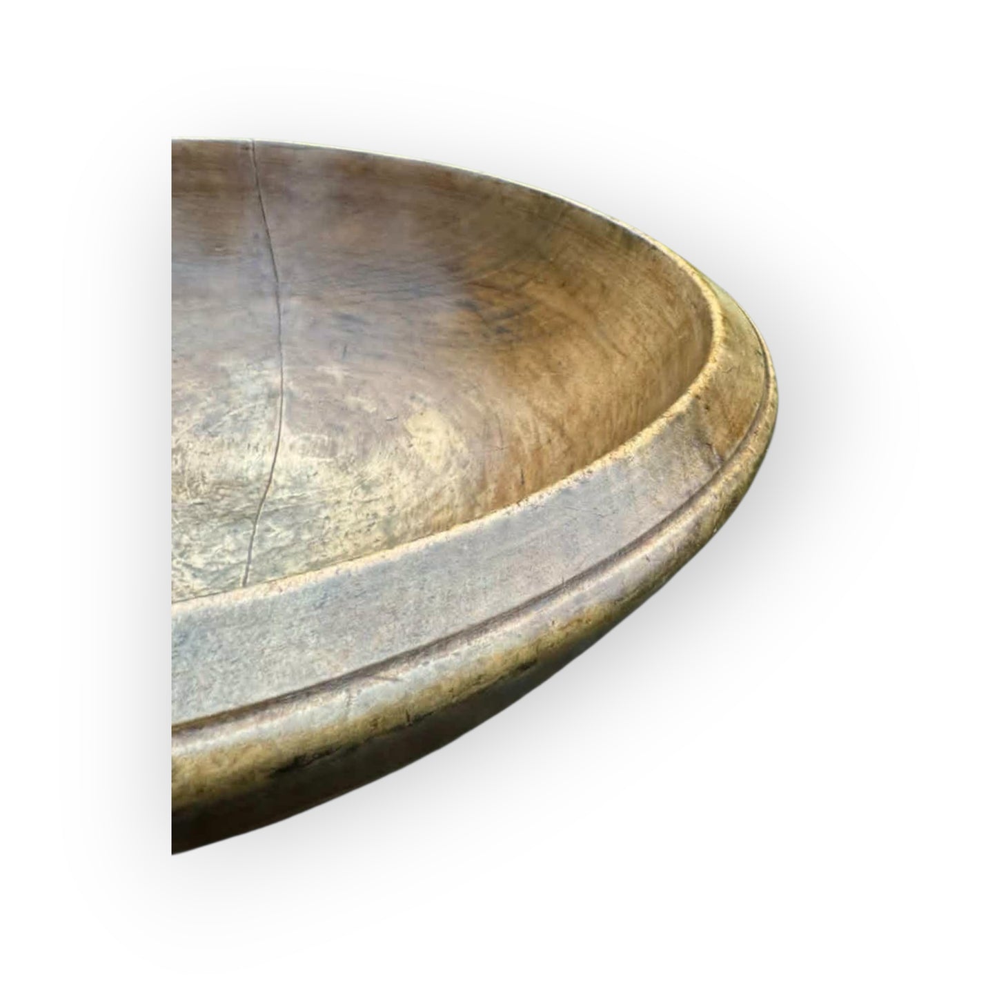 Large Early 19th Century English Antique Sycamore Dairy Bowl, circa 1800-1830