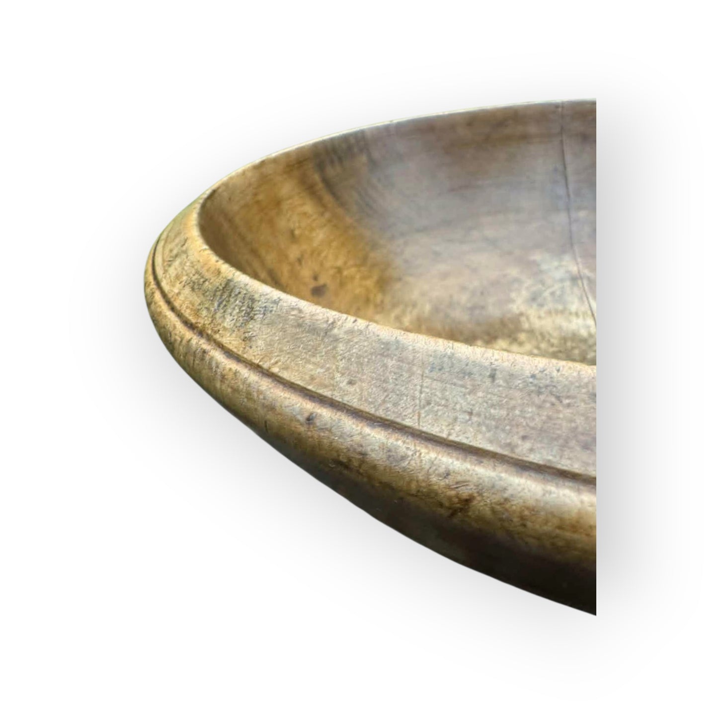 Large Early 19th Century English Antique Sycamore Dairy Bowl, circa 1800-1830