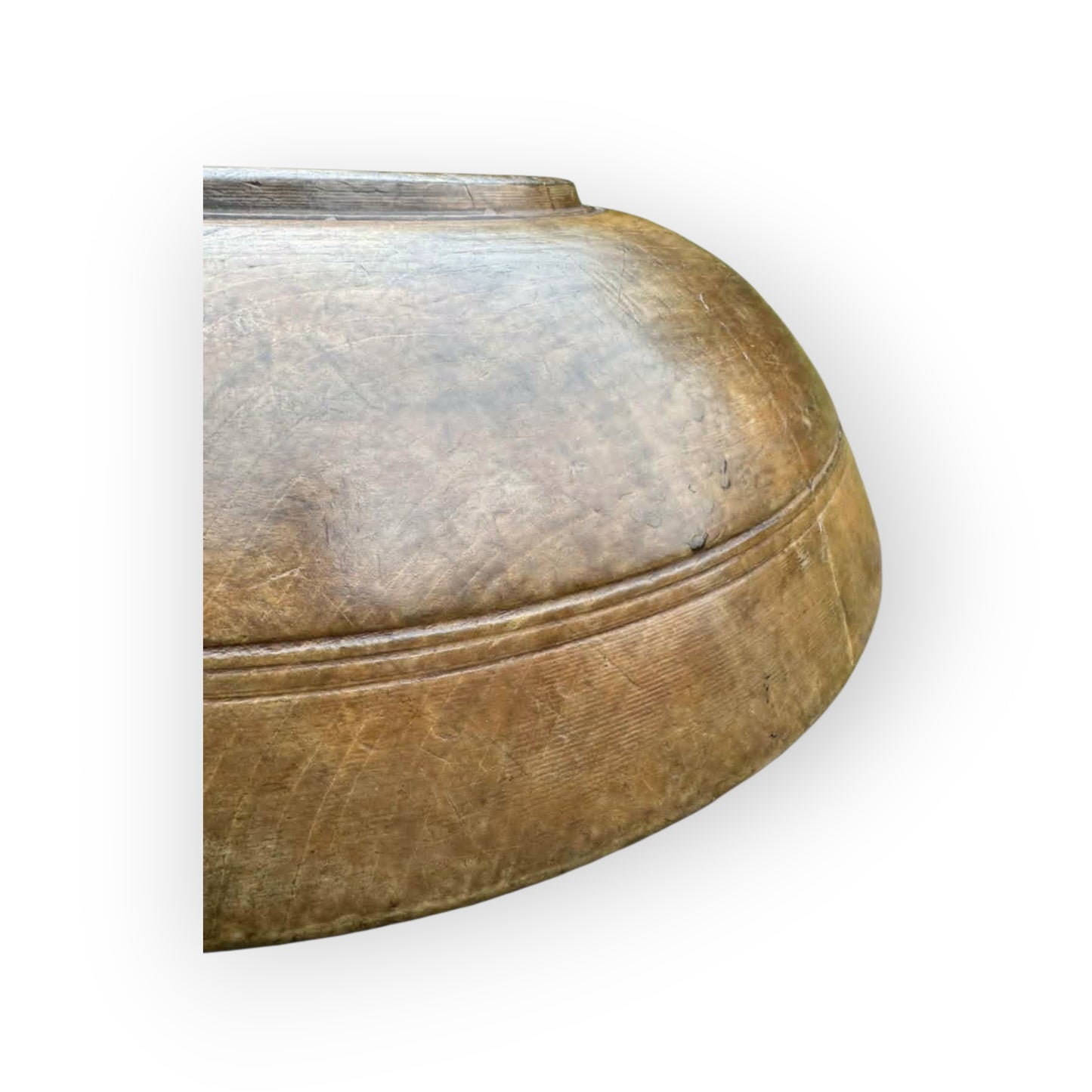 Large Early 19th Century English Antique Sycamore Dairy Bowl, circa 1800-1830