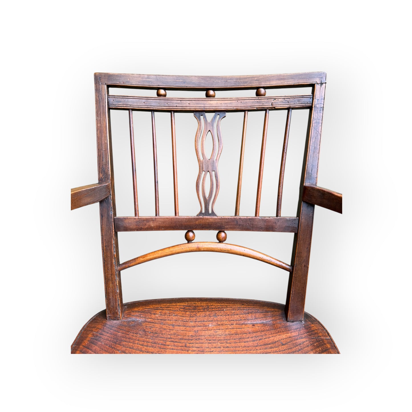 A George III Period English Antique Mendlesham Armchair, Suffolk, Circa 1790–1810