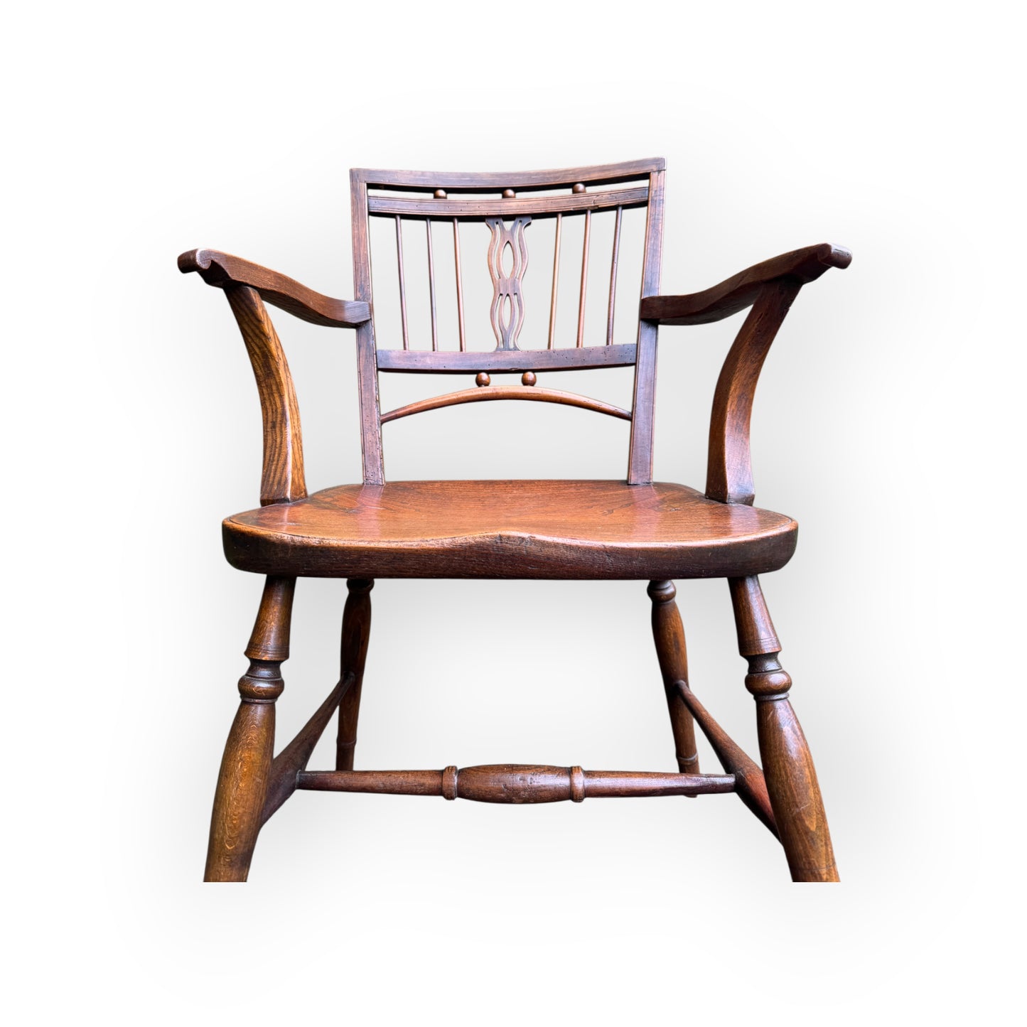A George III Period English Antique Mendlesham Armchair, Suffolk, Circa 1790–1810