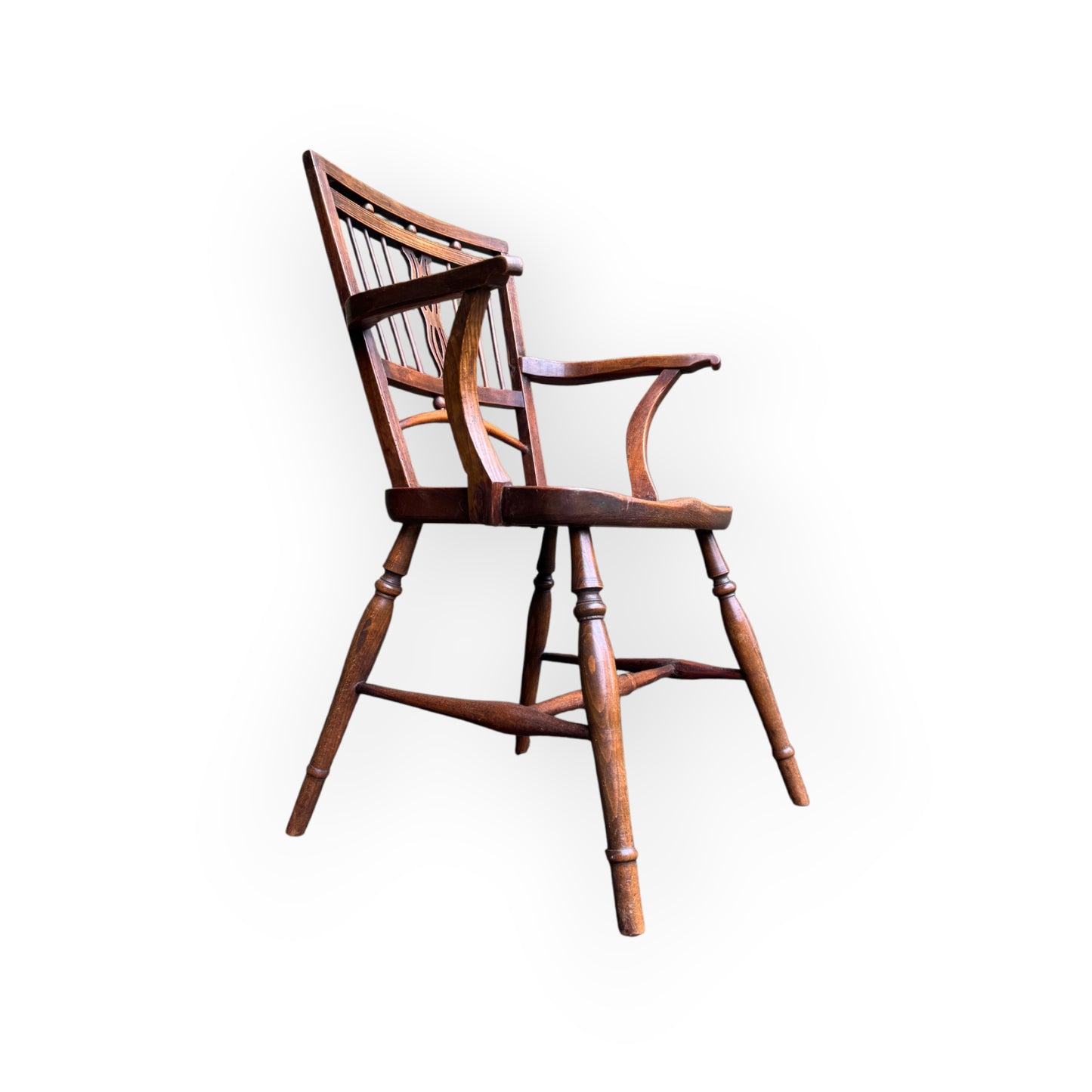 A George III Period English Antique Mendlesham Armchair, Suffolk, Circa 1790–1810