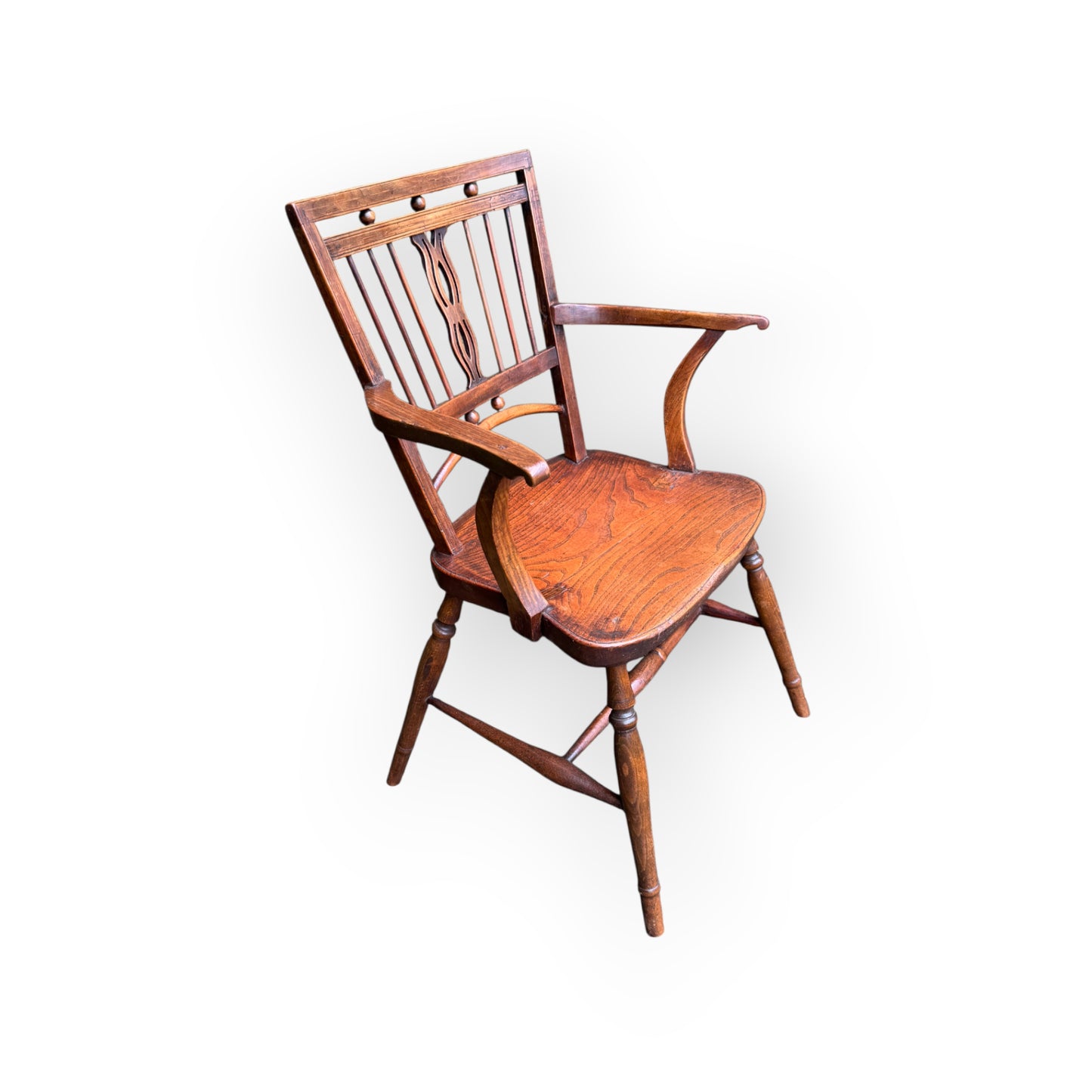 A George III Period English Antique Mendlesham Armchair, Suffolk, Circa 1790–1810