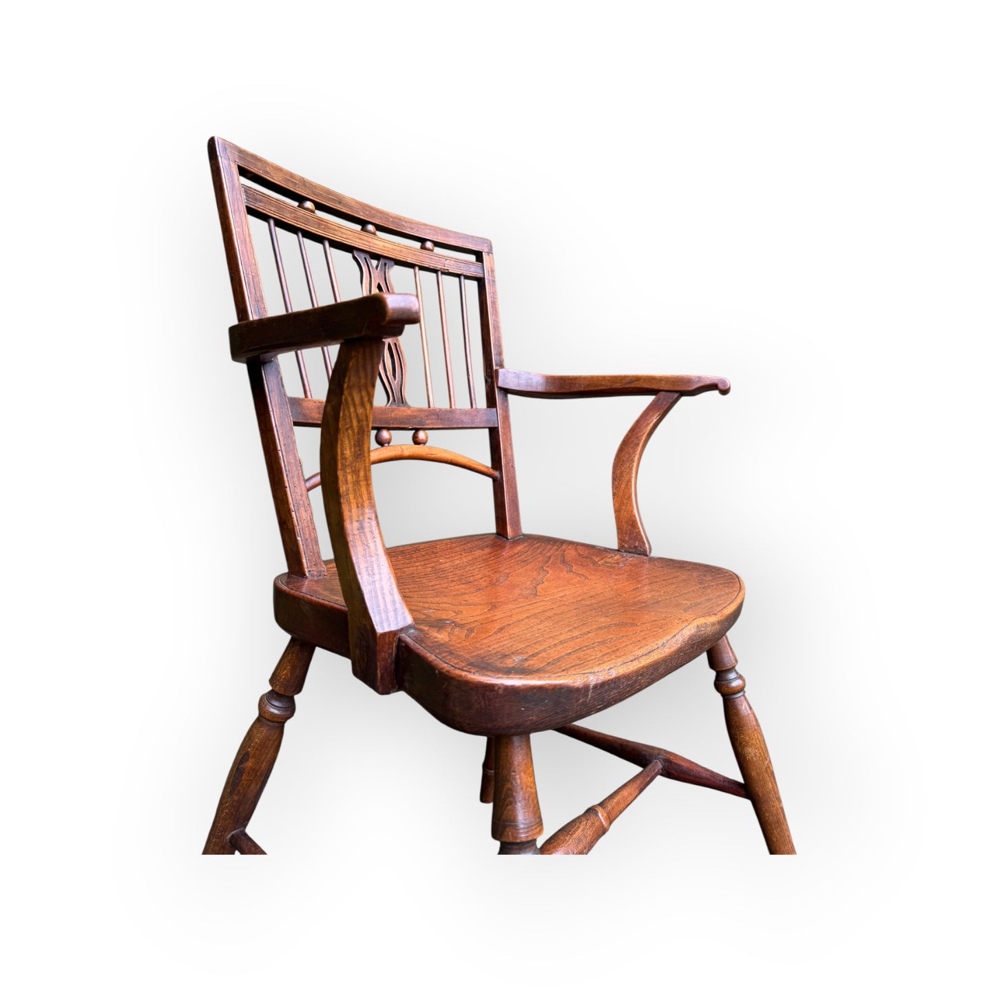 A George III Period English Antique Mendlesham Armchair, Suffolk, Circa 1790–1810