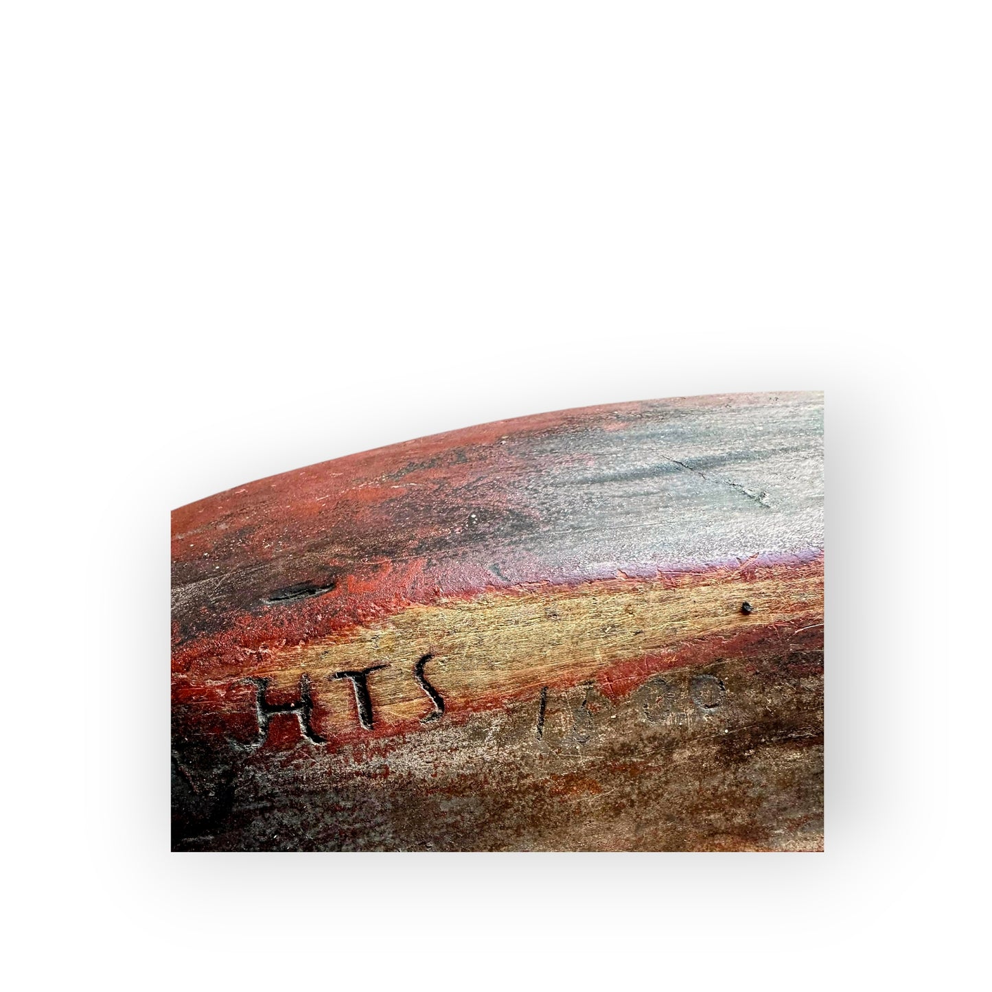 Late 18th Century George III Period English Antique Wooden Antique Trug, Dated 1800