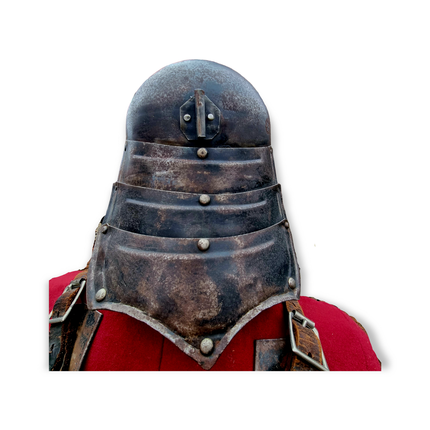 English Civil-War Interest - 17th Century Style Cromwellian / Parliamentarian Cavalry Armour, Including A Lobster-Tailed Pot Helmet and Cuirass (Breastplate and Backplate)