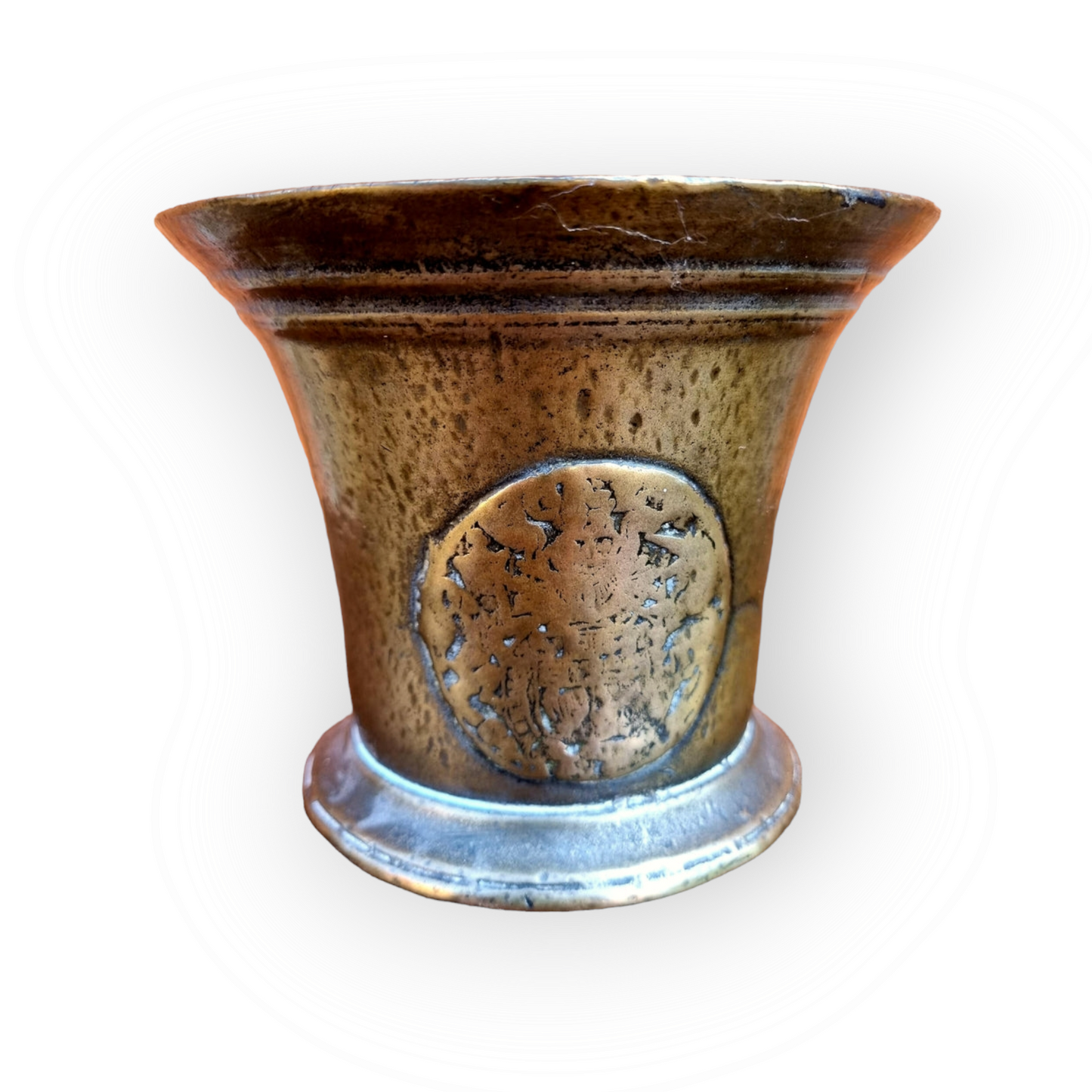 Early 17th Century English Antique Bronze Mortar, by Abraham Rudhall (1684-1718), of Gloucestershire
