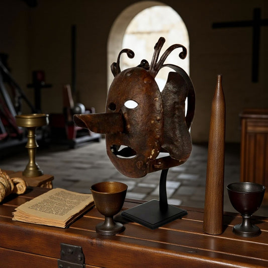 An Exceptionally Rare 16th-Century Antique Scold's Bridle or Brank's Bridle