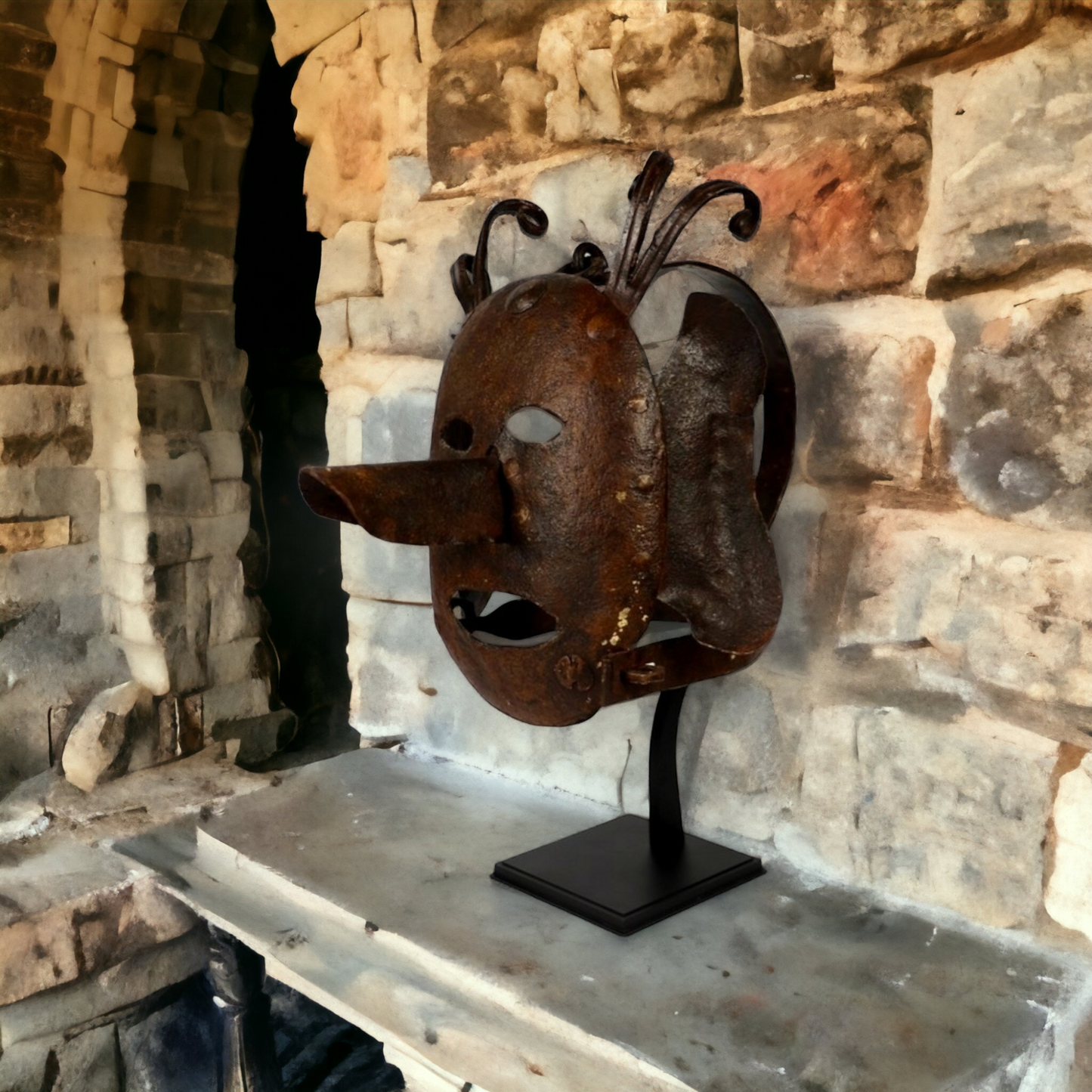 Museum Piece - An Exceptionally Rare 16th Century Scold's Bridle or Brank's Bridle
