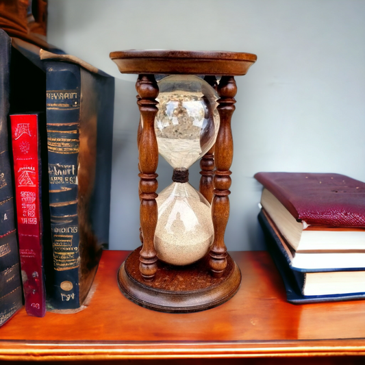 Large Mid-19th Century English Antique Hour Glass or Sand Glass