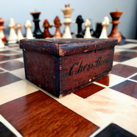 Late 18th Century English Antique Treen Chess Box