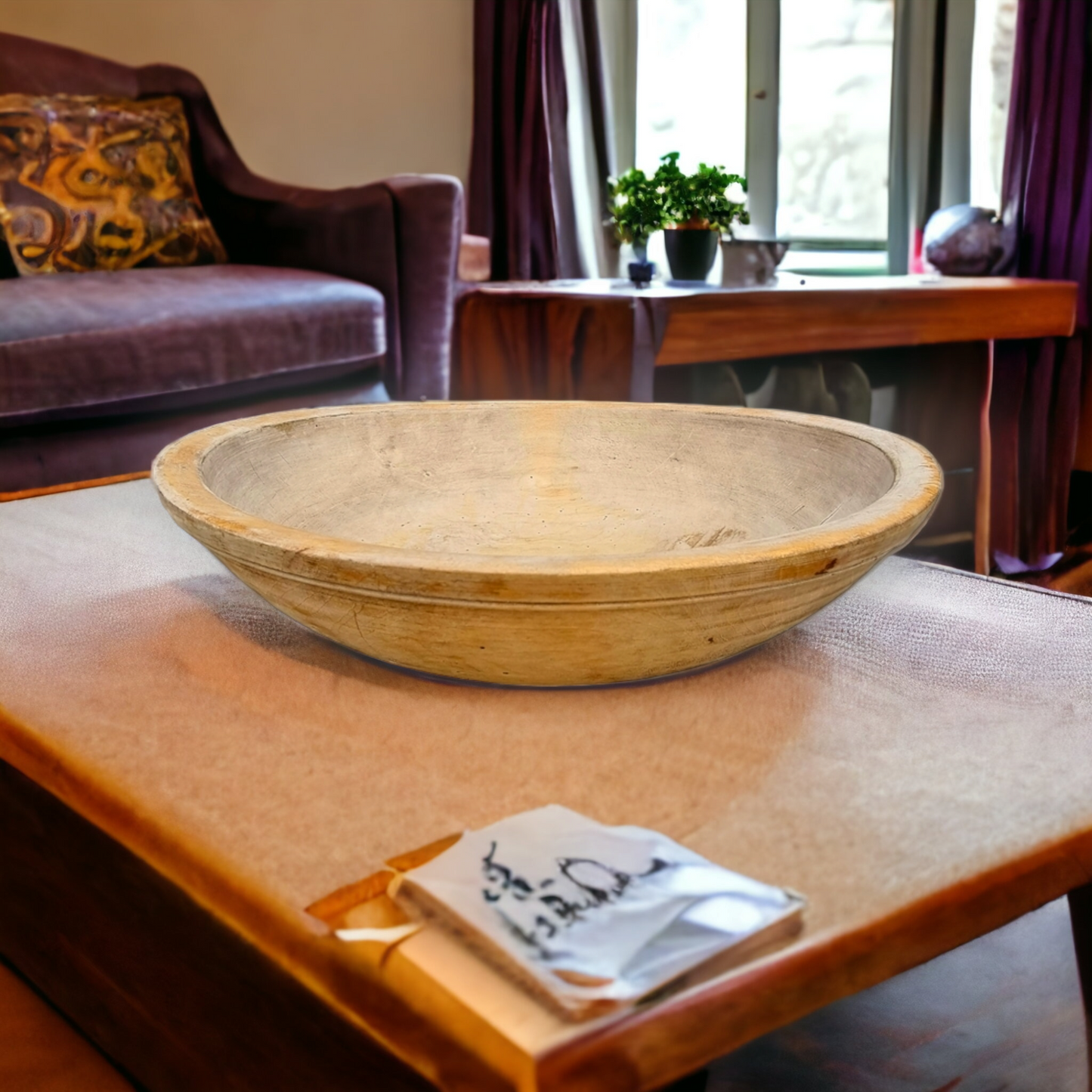 Large Late 18th Century / Early 19th Century Irish Antique Sycamore Dairy Bowl