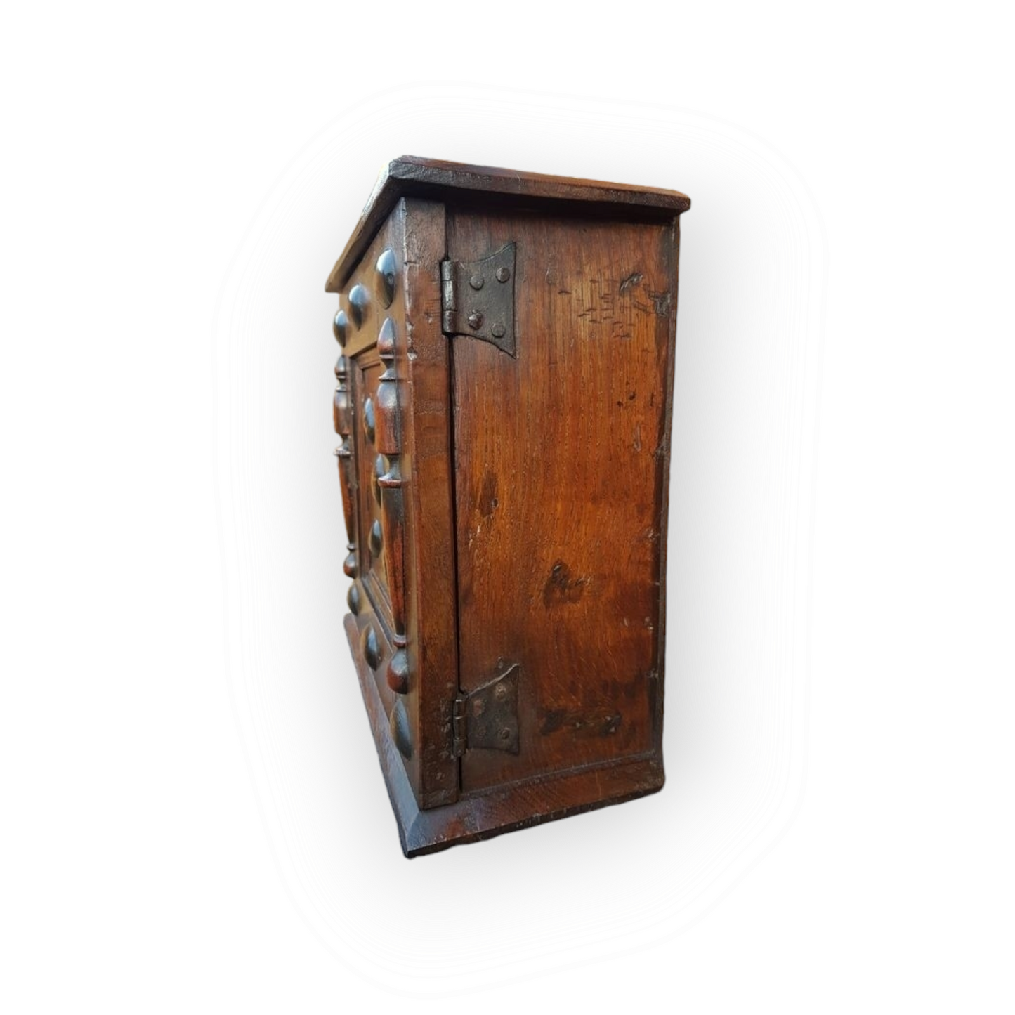Mid 17th Century English Antique Oak Spice Cupboard